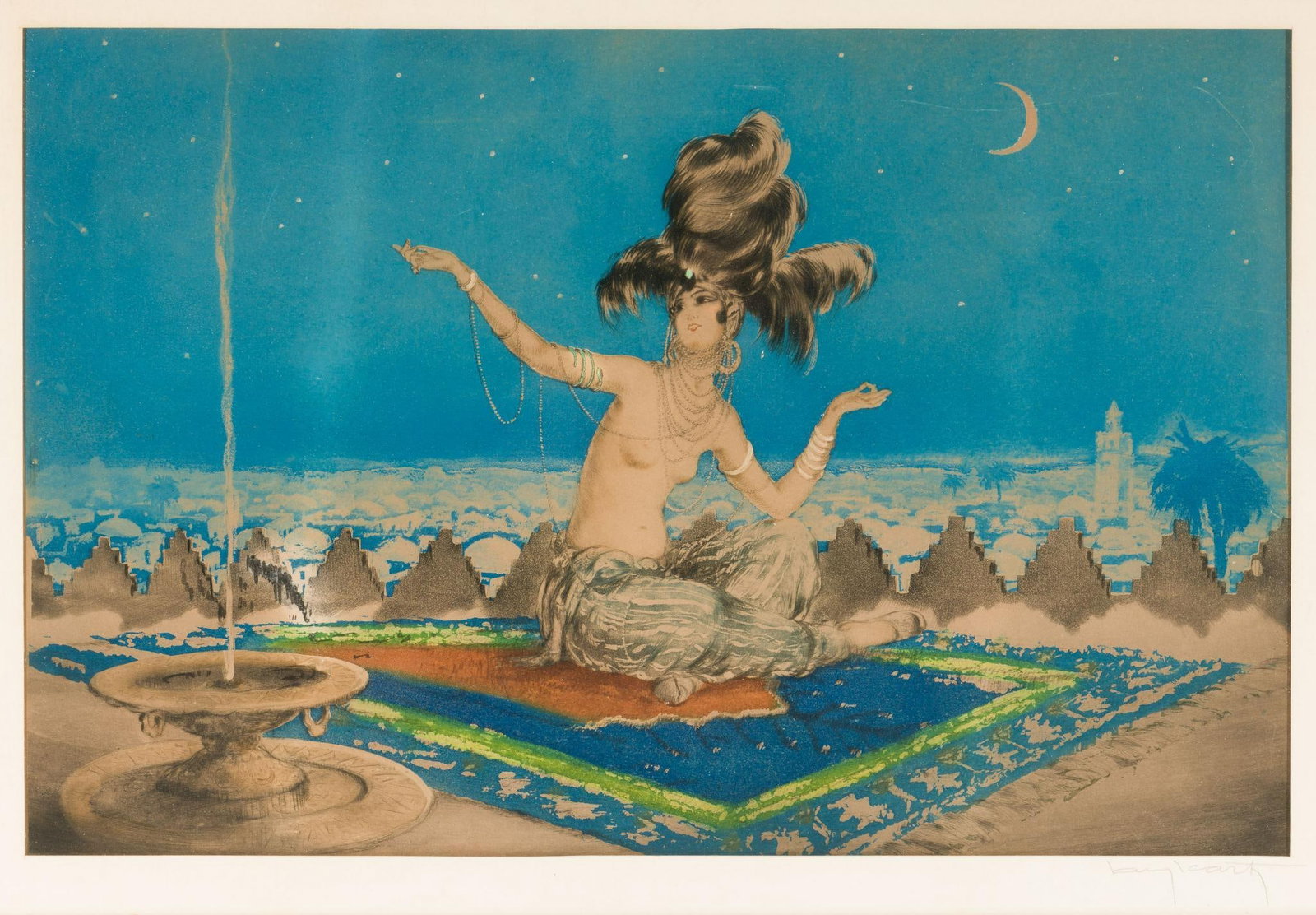 Louis Icart Sheherazade Signed Color Etching (1 of 4)