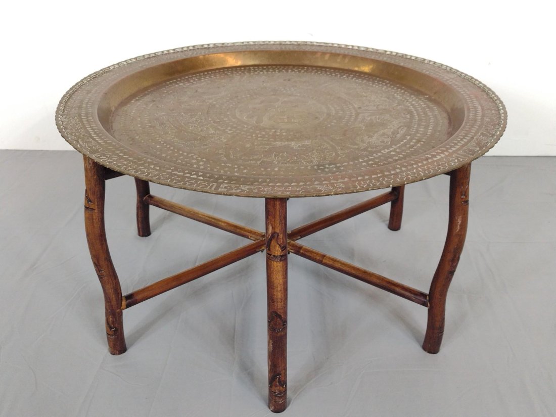 Chinese Brass Tray Table (1 of 5)