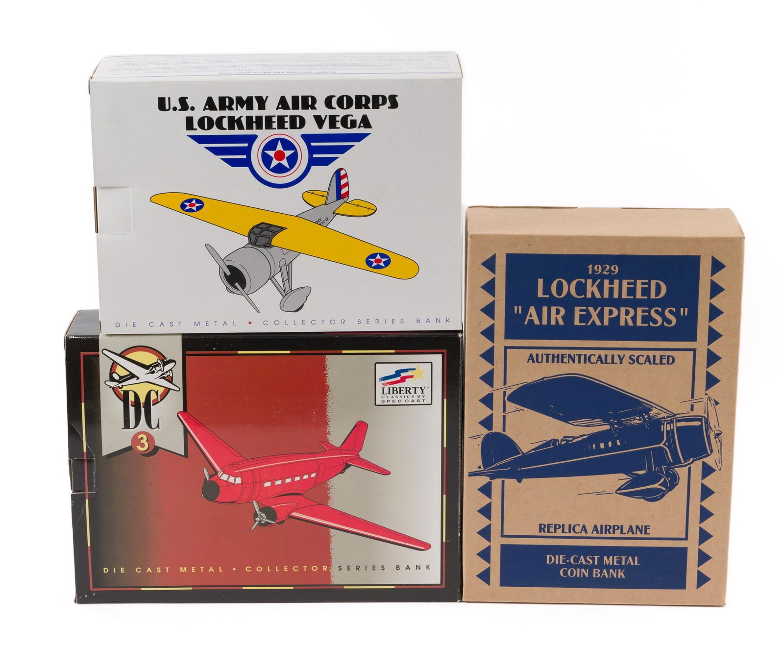 3 Die Cast Model Airplanes (1 of 4)