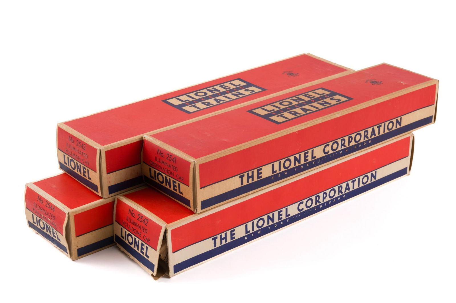 Post-War Lionel PA Passenger Set No. 2541, 2542, 2543, 2544 (1 of 2)