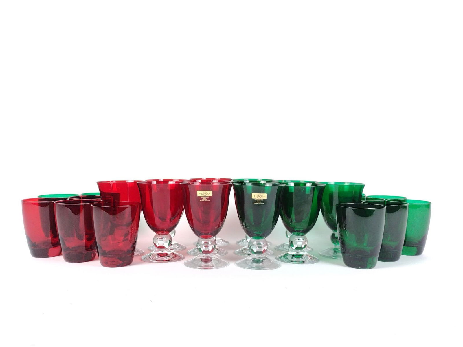 24 Pcs Lenox Holiday Gem Glassware (1 of 4)