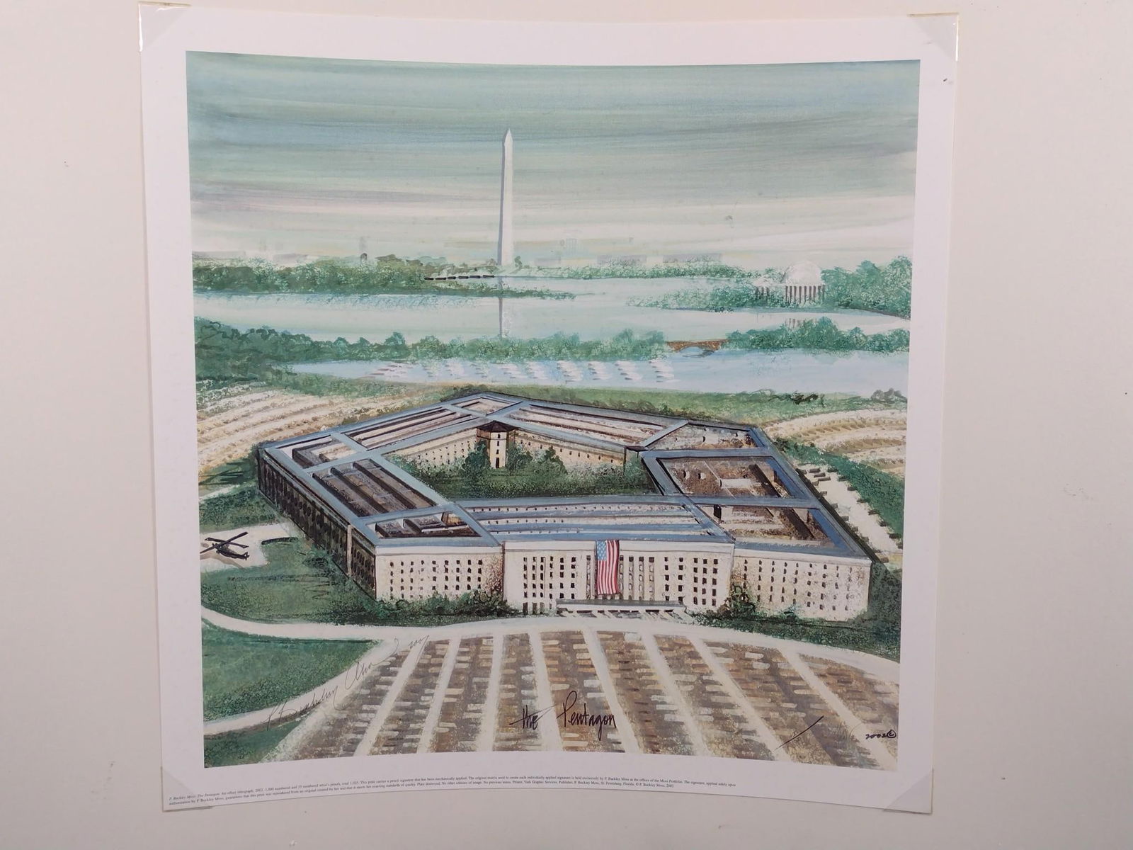 P. Buckley Moss Signed Print The Pentagon (1 of 5)