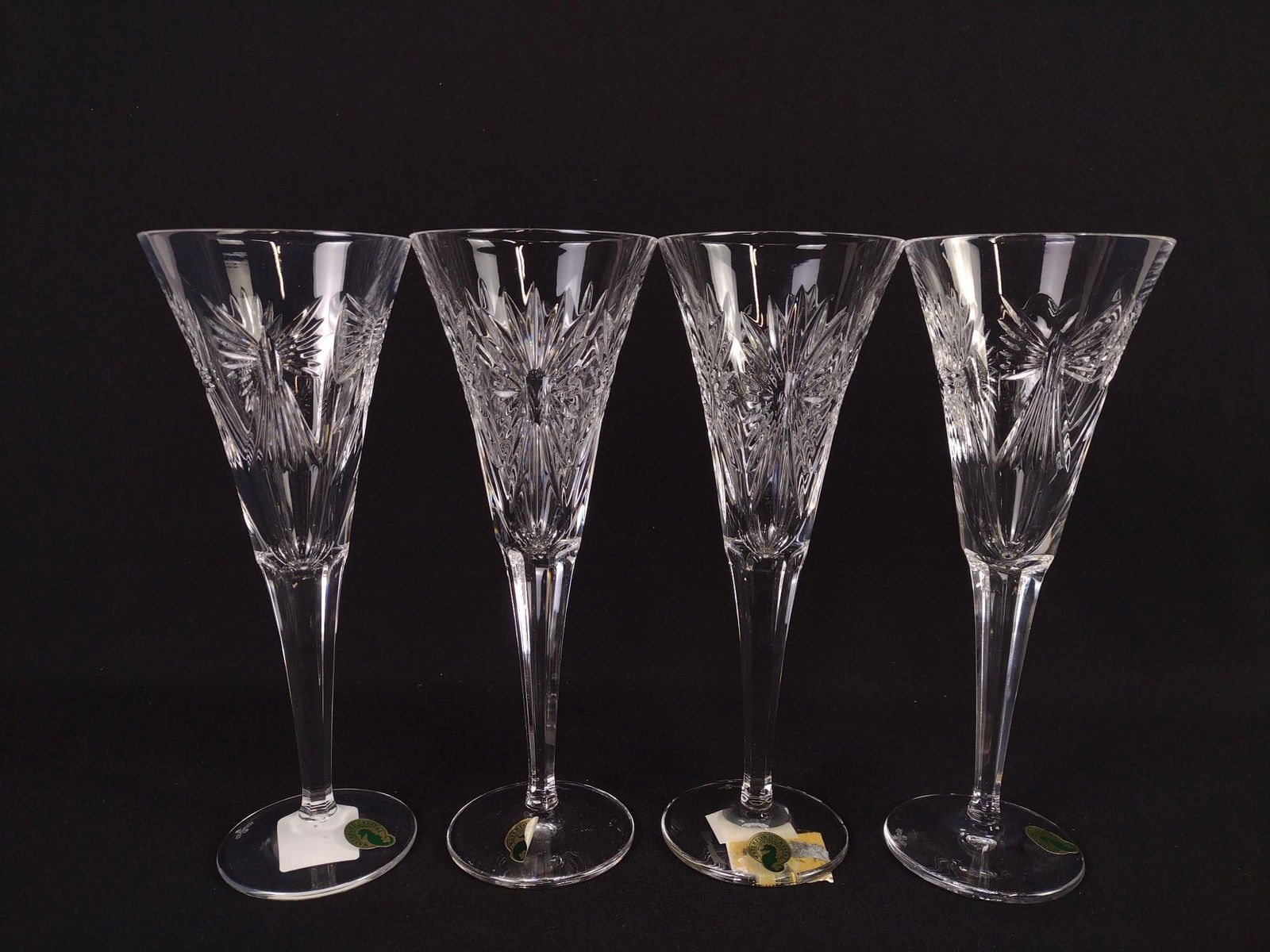 4 Pc Waterford Crystal Millennium Collection Toasting Flutes (1 of 5)