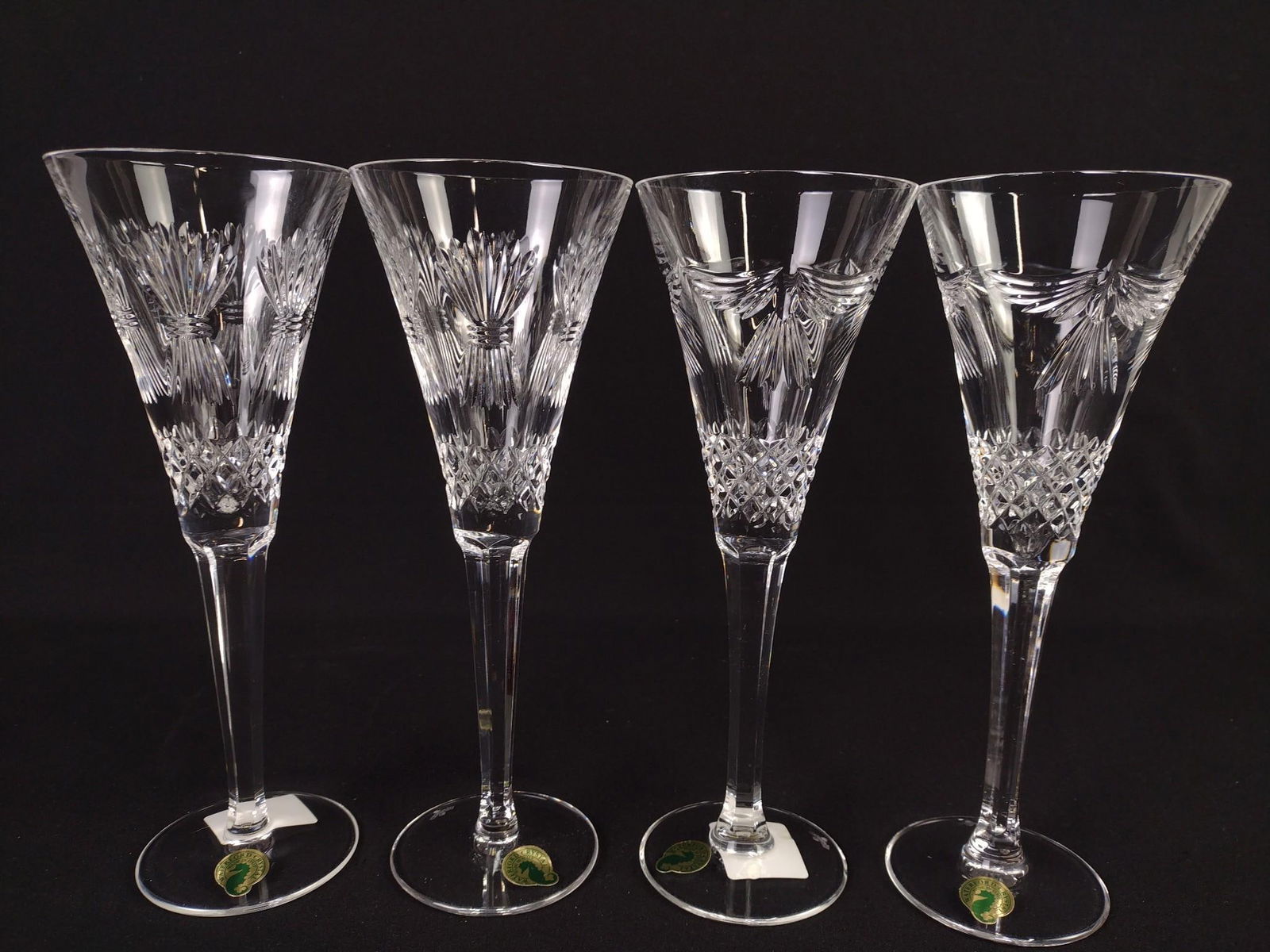 4 Pc Waterford Crystal Millennium Collection Toasting Flutes (1 of 5)