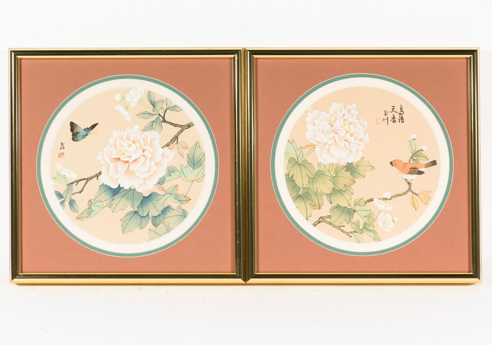 2 Ren Yi Asian Floral and Butterfly Prints on Fabric (1 of 7)