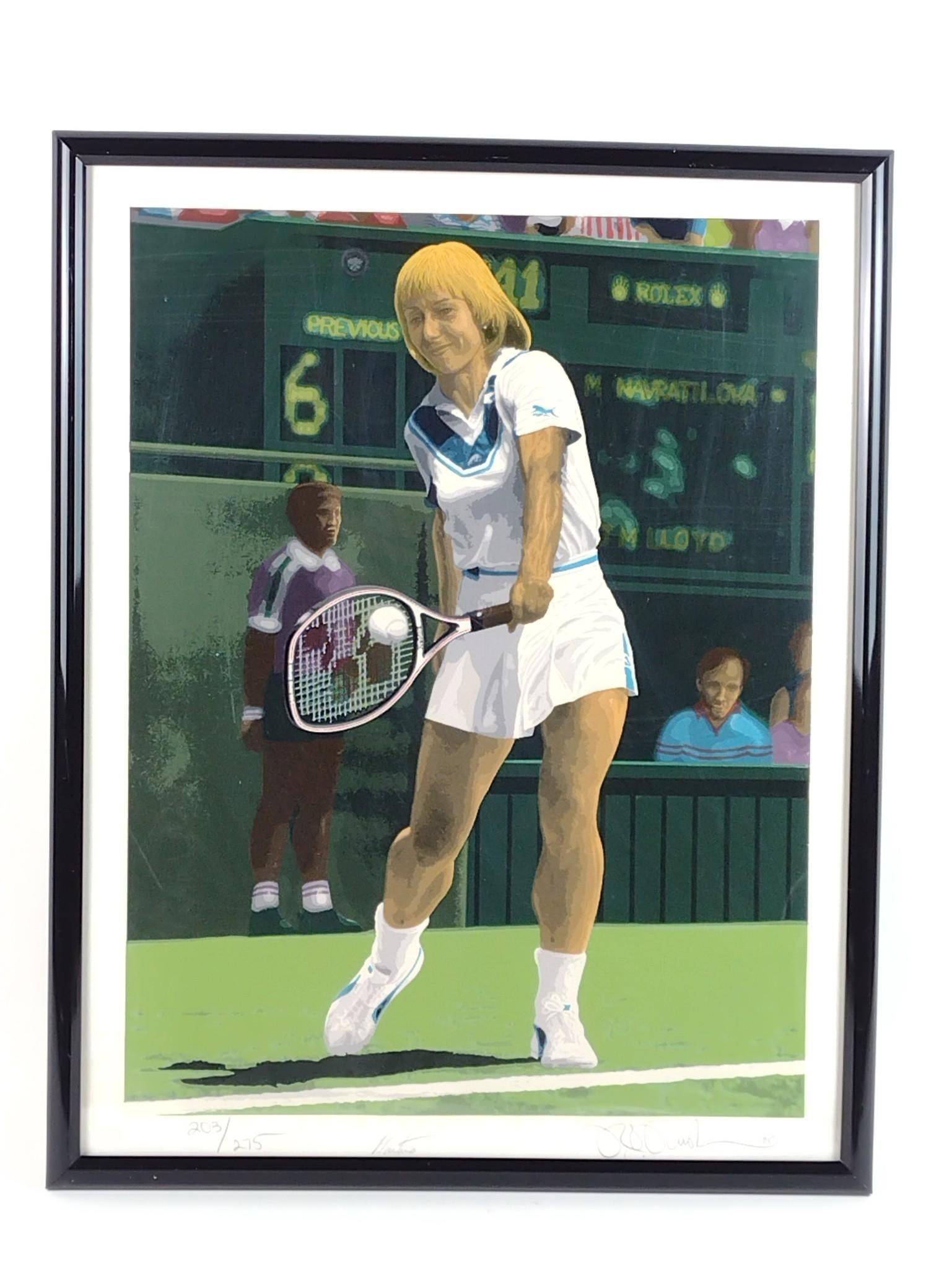 Rick Rush "Martina Navratilova Tennis" Ltd Ed Print (1 of 5)
