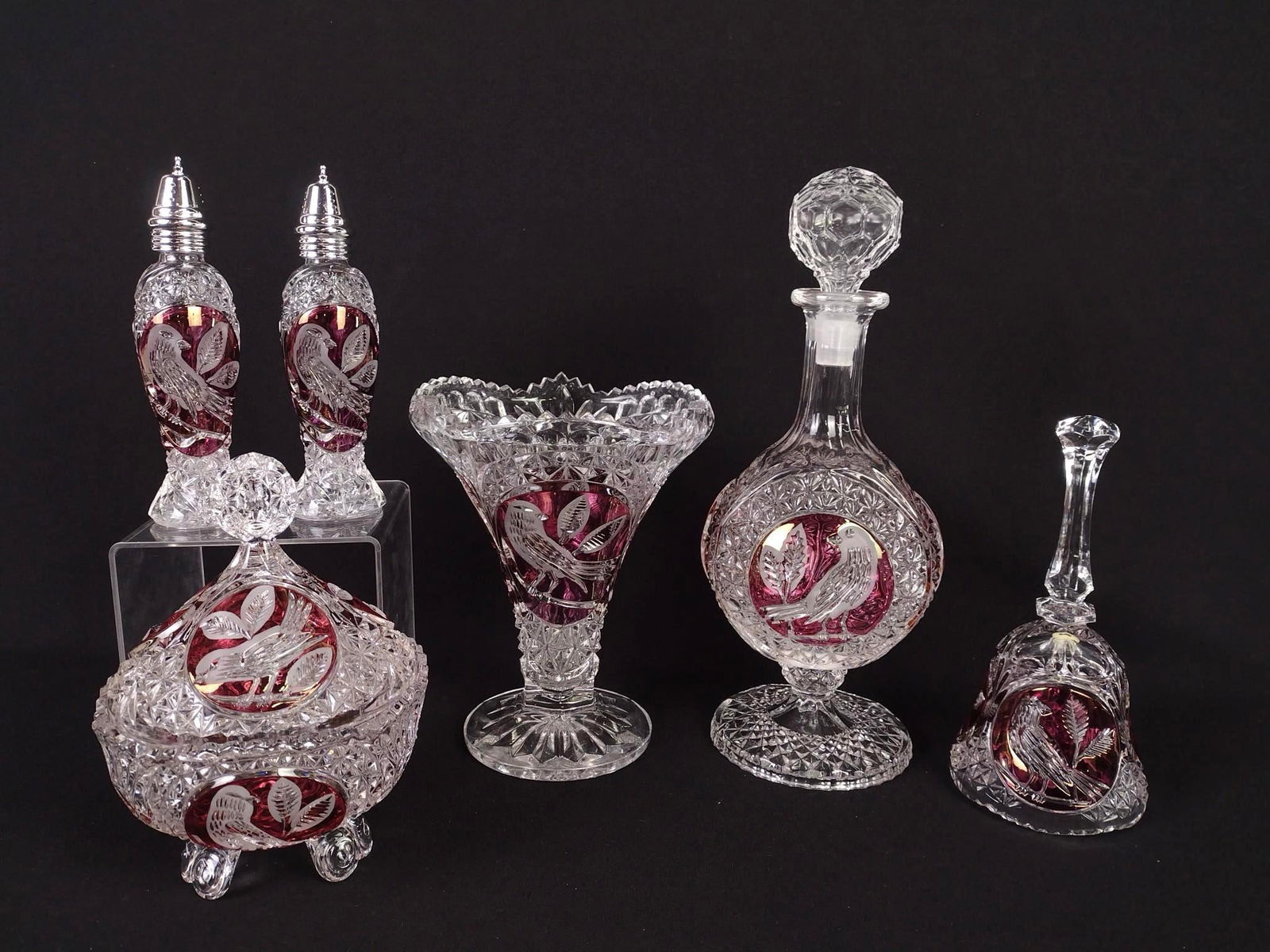 6 Pcs Glassware With Birds (1 of 4)