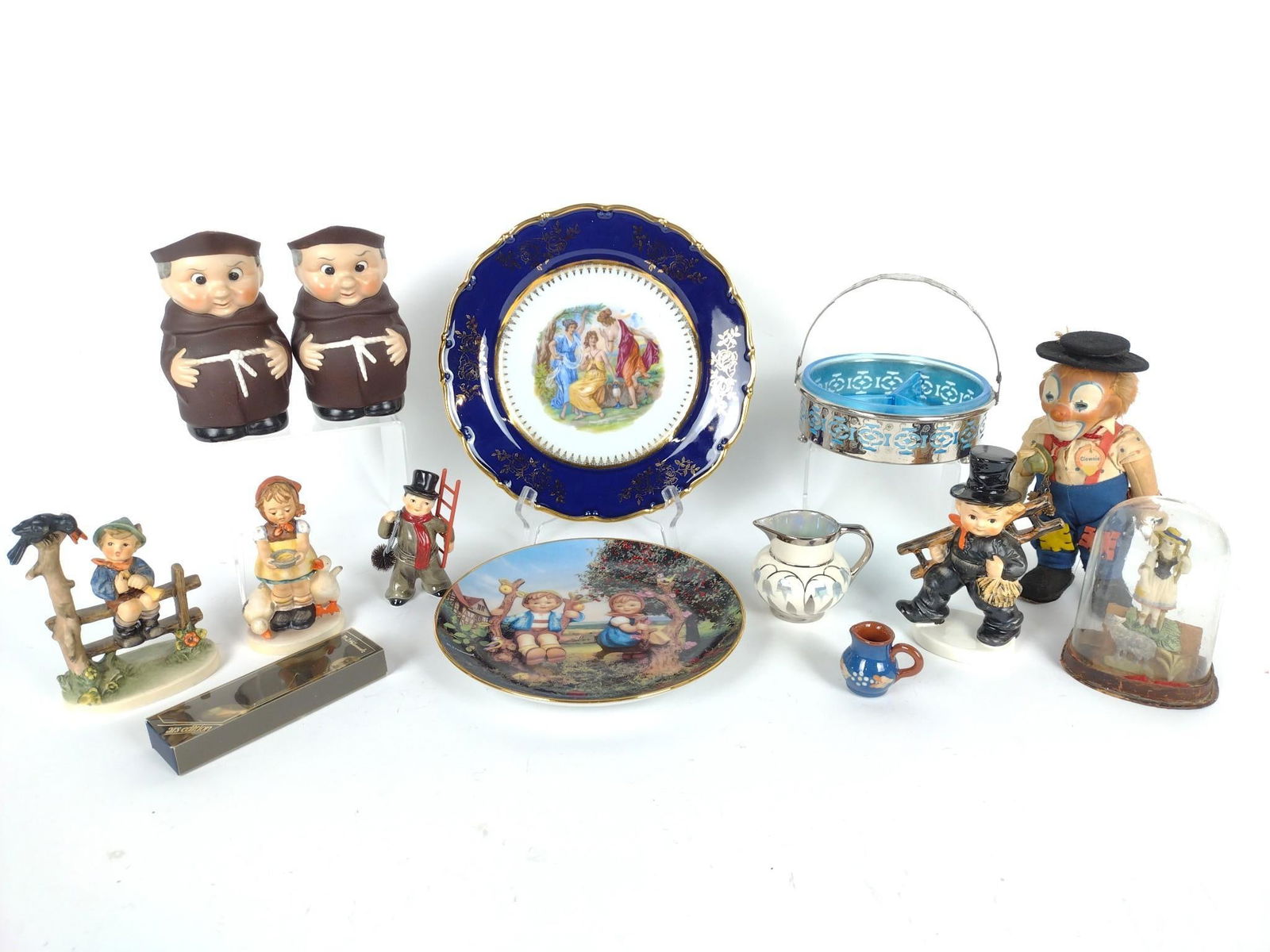 13 Collectibles Incl Goebel: Also includes plates, Clownie, Creamers and more. MG.