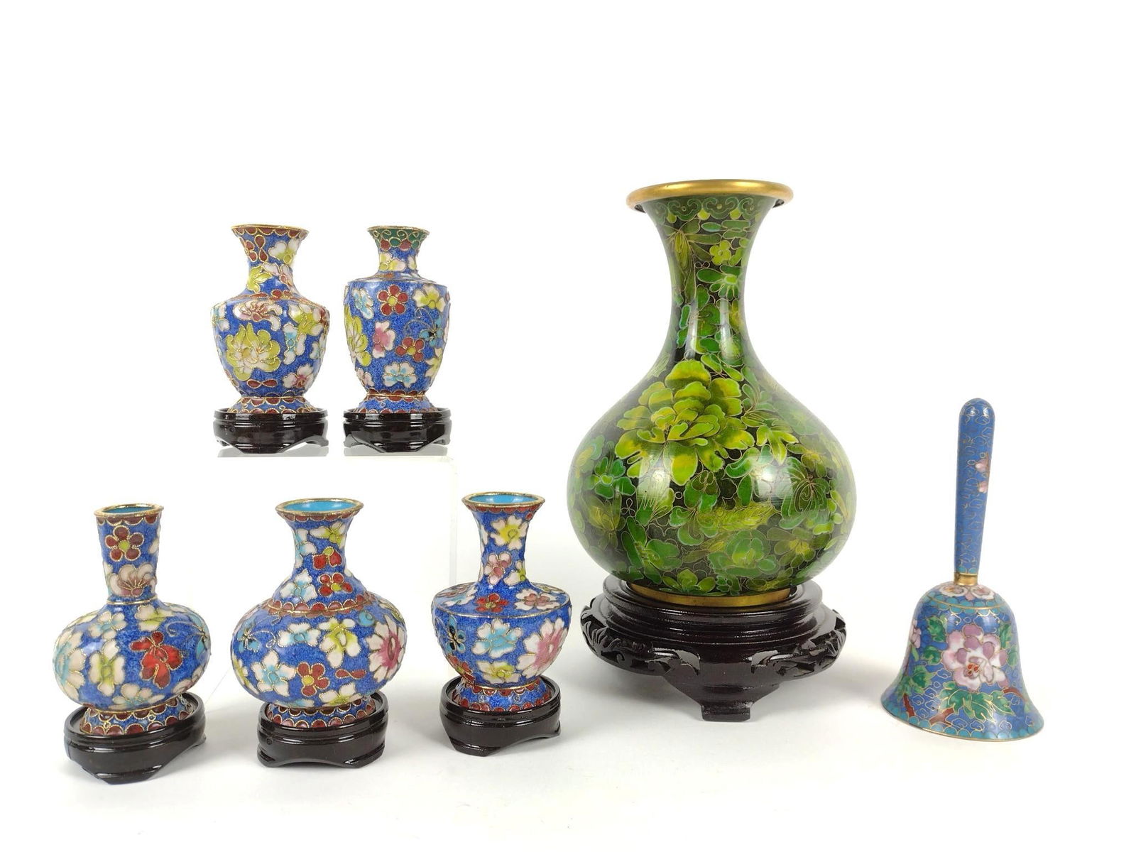 7 Pcs Cloisonne Incl Bell (1 of 3)