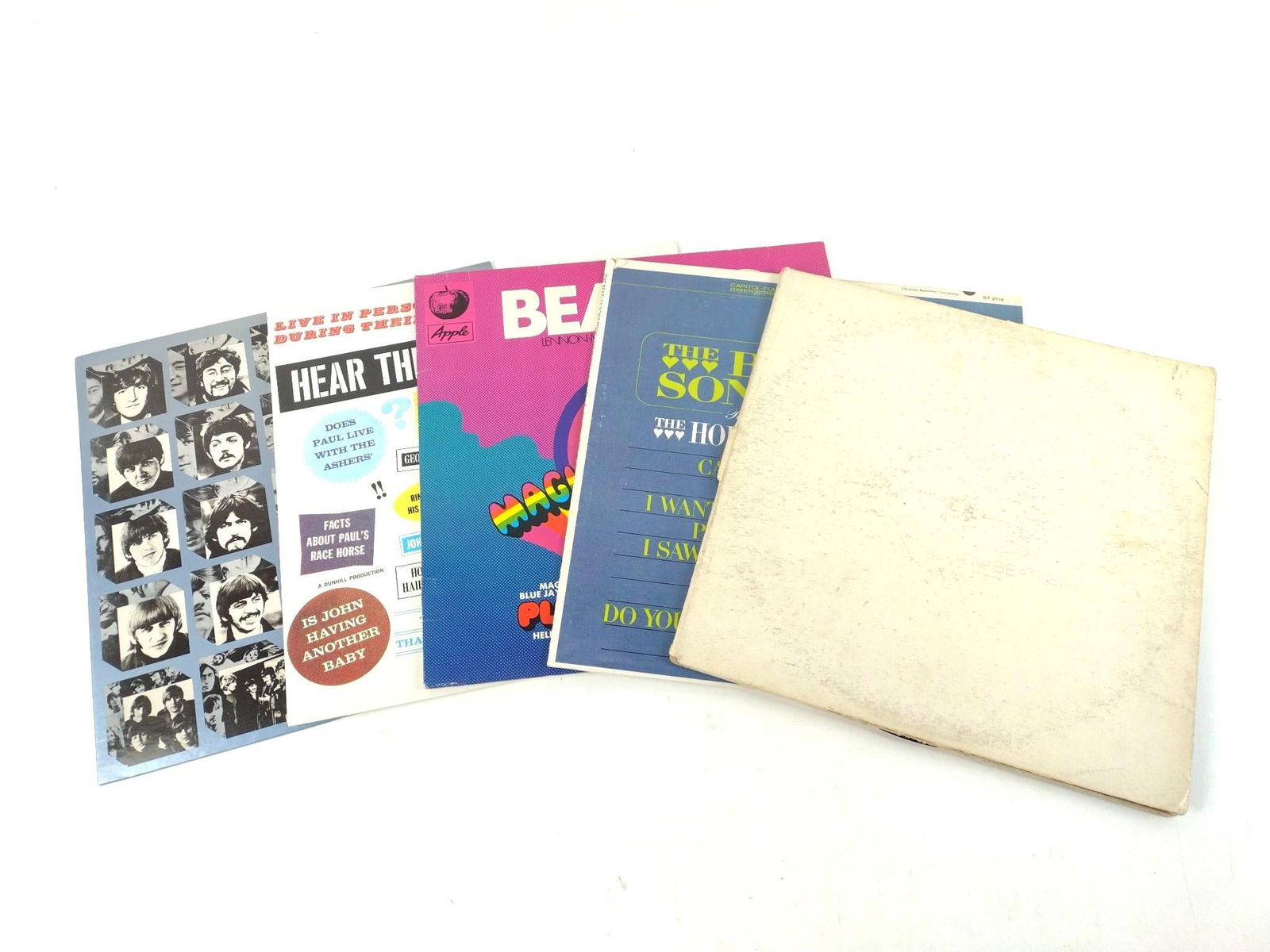 5 Beatles Records Incl The White Album (1 of 3)