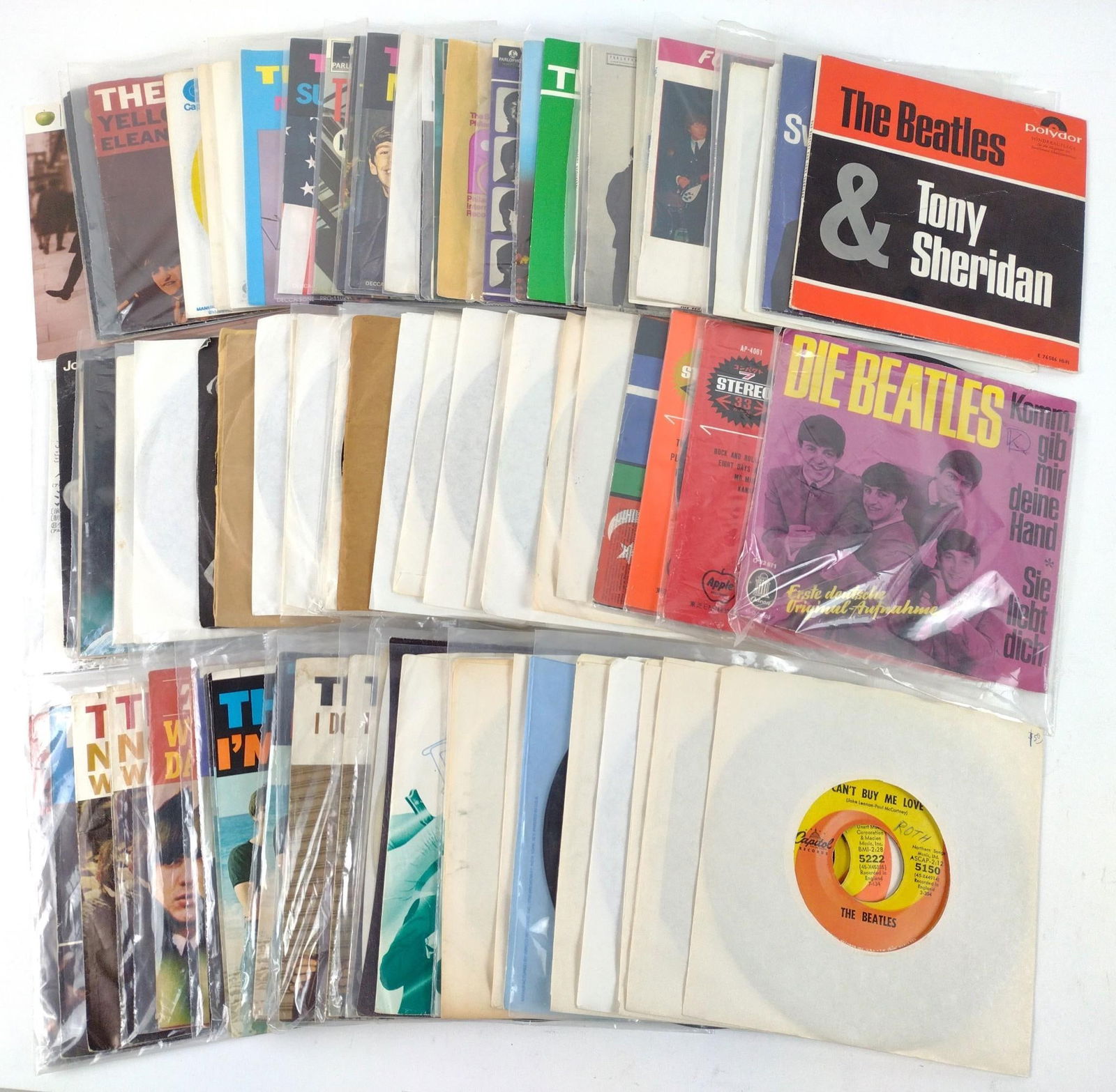 Approx 84 Pcs 45s Records Mostly Beatles (1 of 4)