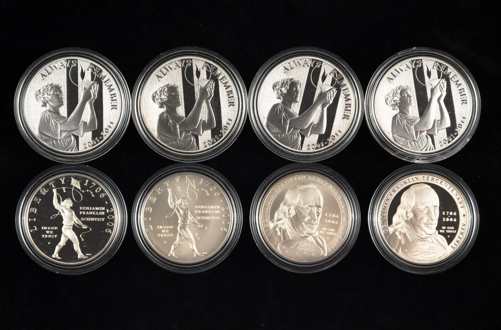 Silver Proof and MS Commemorative Dollars and 911 20011 National Medals (1 of 2)