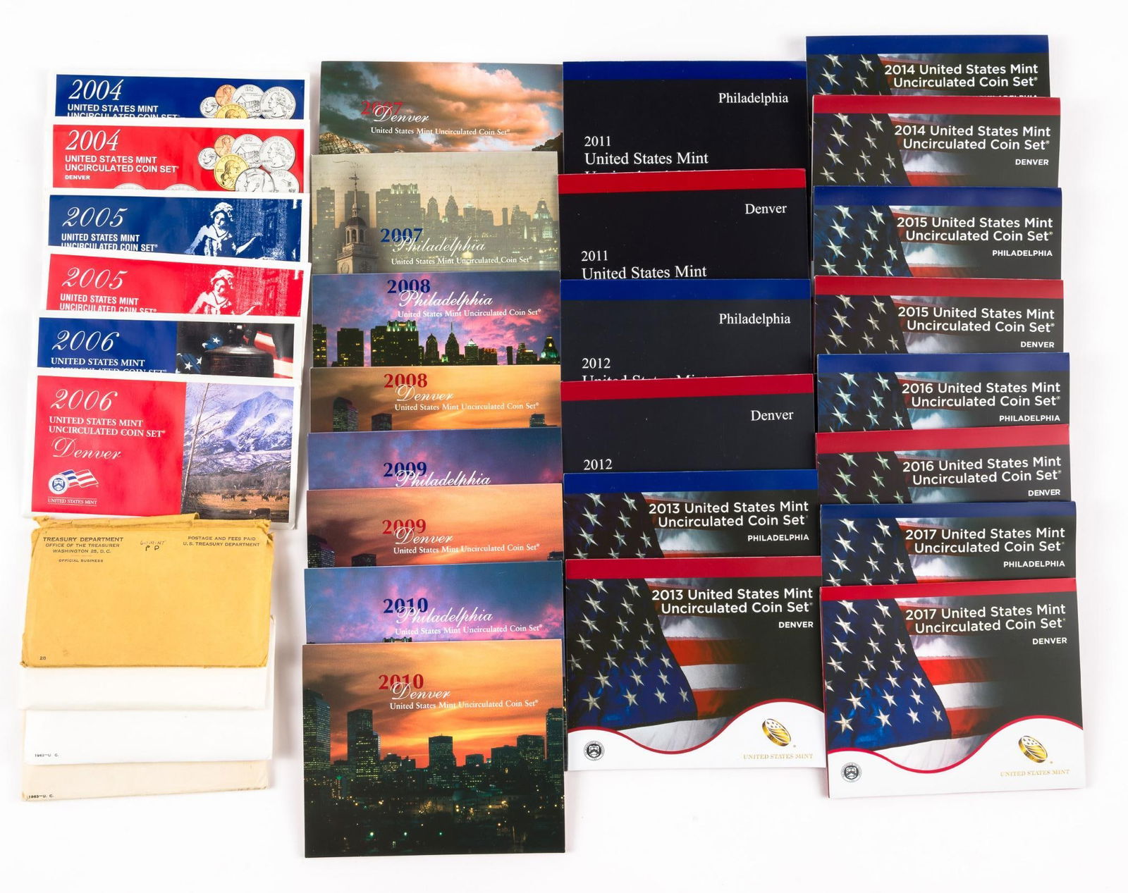 U. S. Mint Sets Silver Coins 1960 - 1963 and Clad 2004 - 2017 (1 of 9)