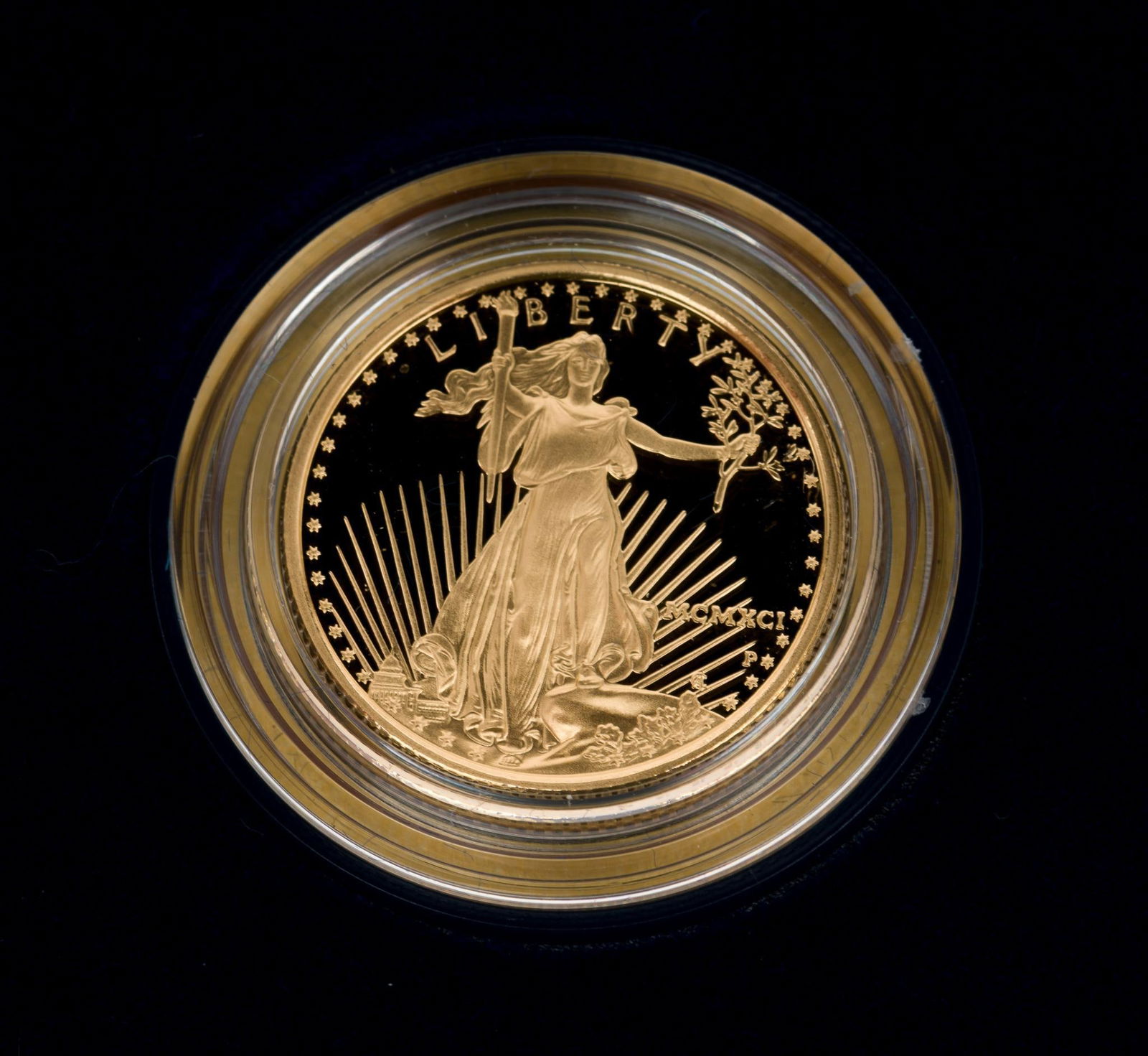 American Eagle One Quarter Ounce Gold 1991 $10 Coin (1 of 3)