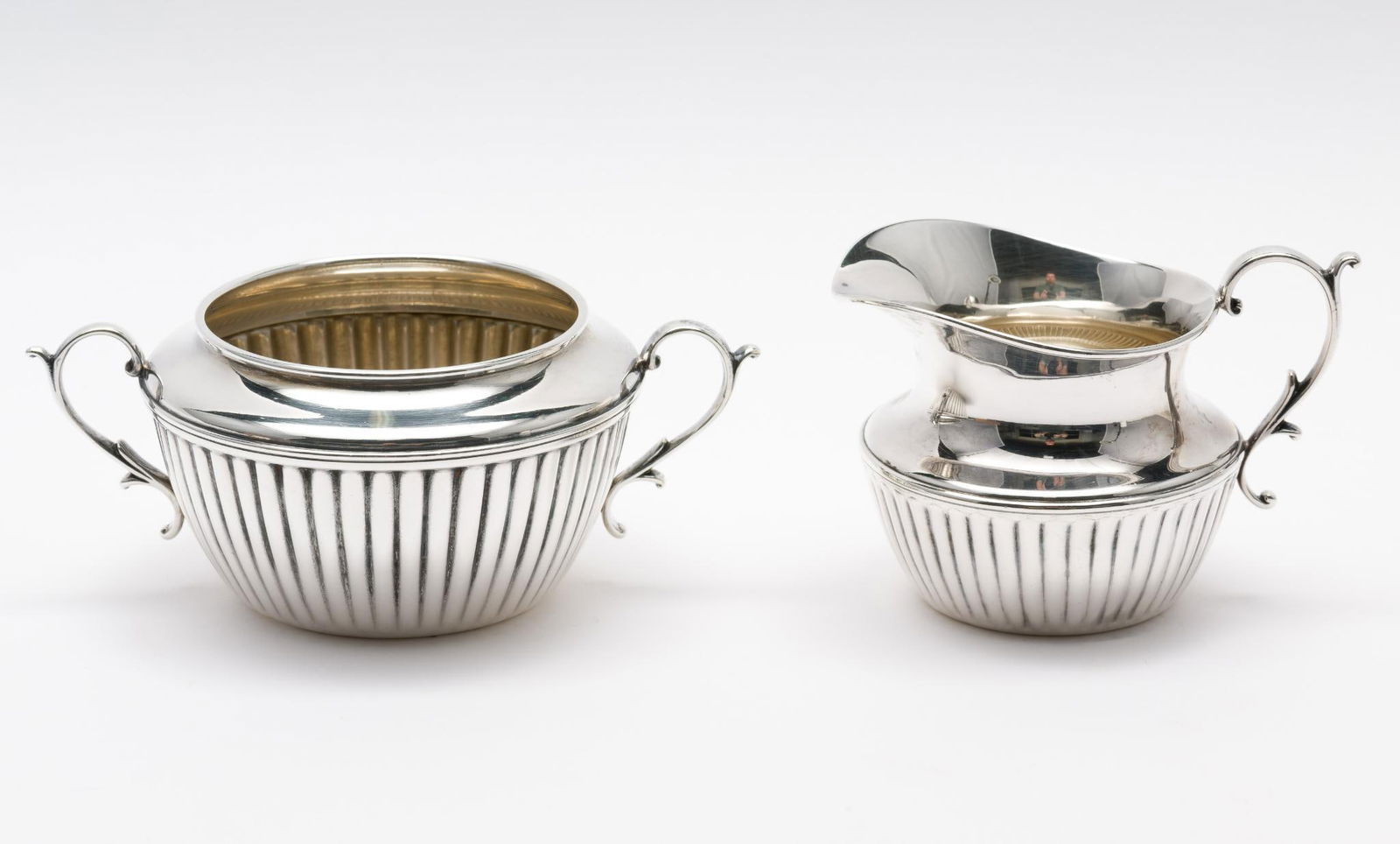 Reed &; Barton Sterling Sugar Bowl &; Milk Jug (1 of 6)