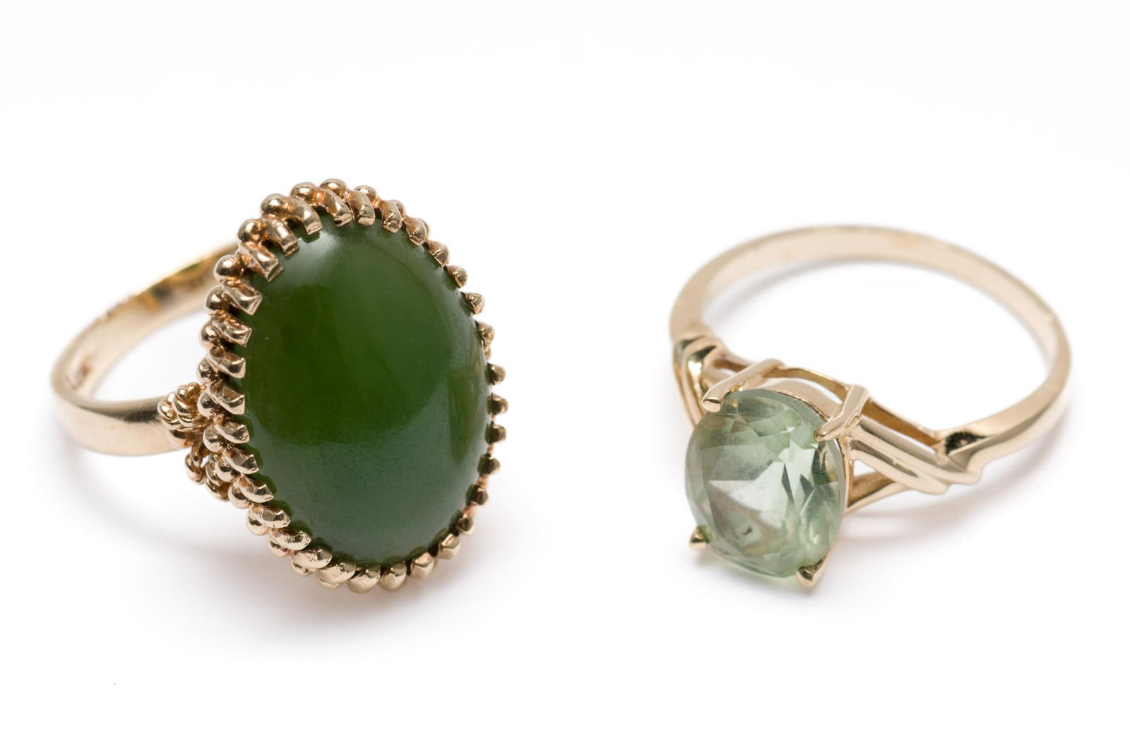 2 10K Gold &; Gemstone Rings (1 of 6)