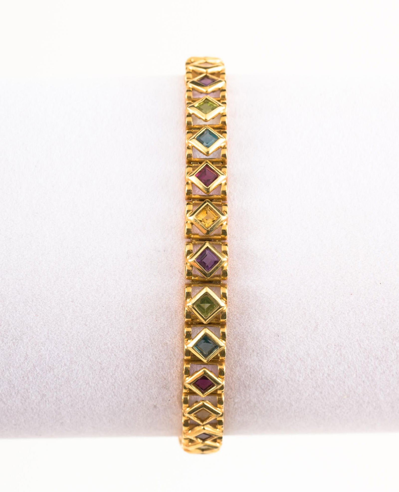 14K Gold &; Gemstone Bracelet (1 of 5)