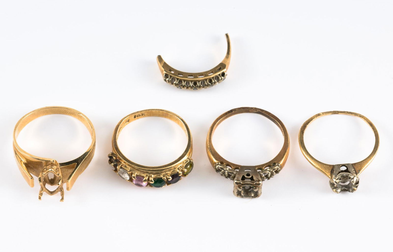 5 14K Gold Rings &; Settings (1 of 8)