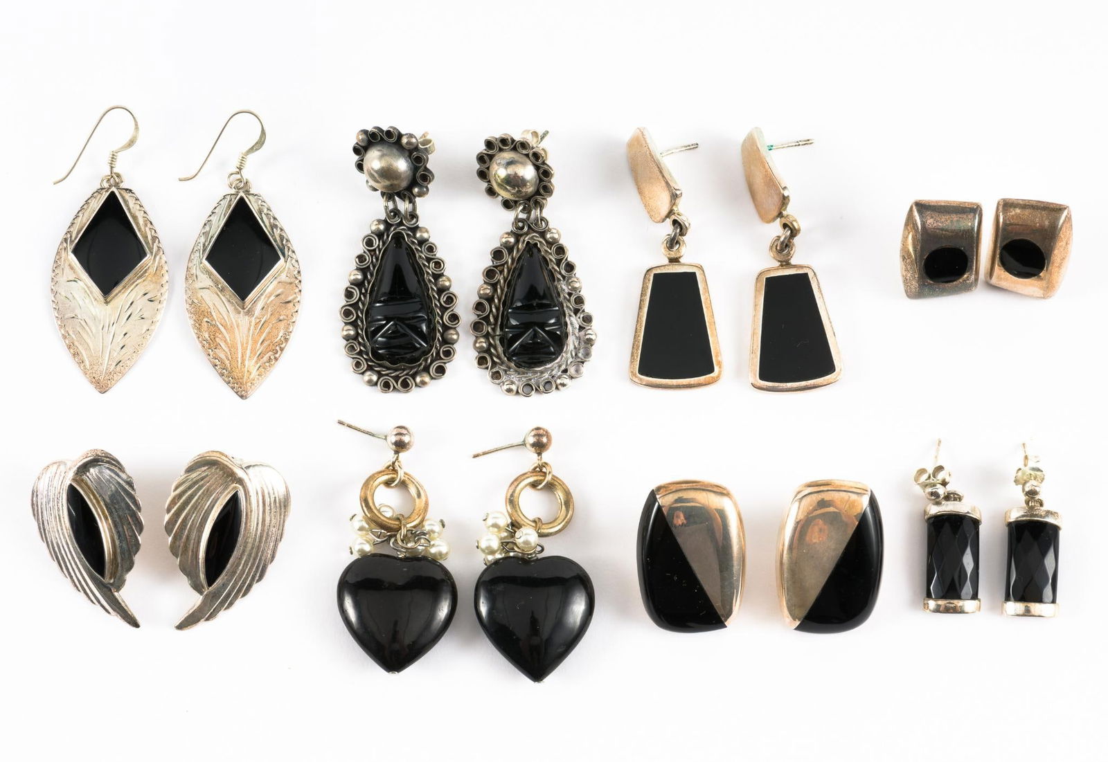 8 Pairs Sterling Earrings (1 of 5)