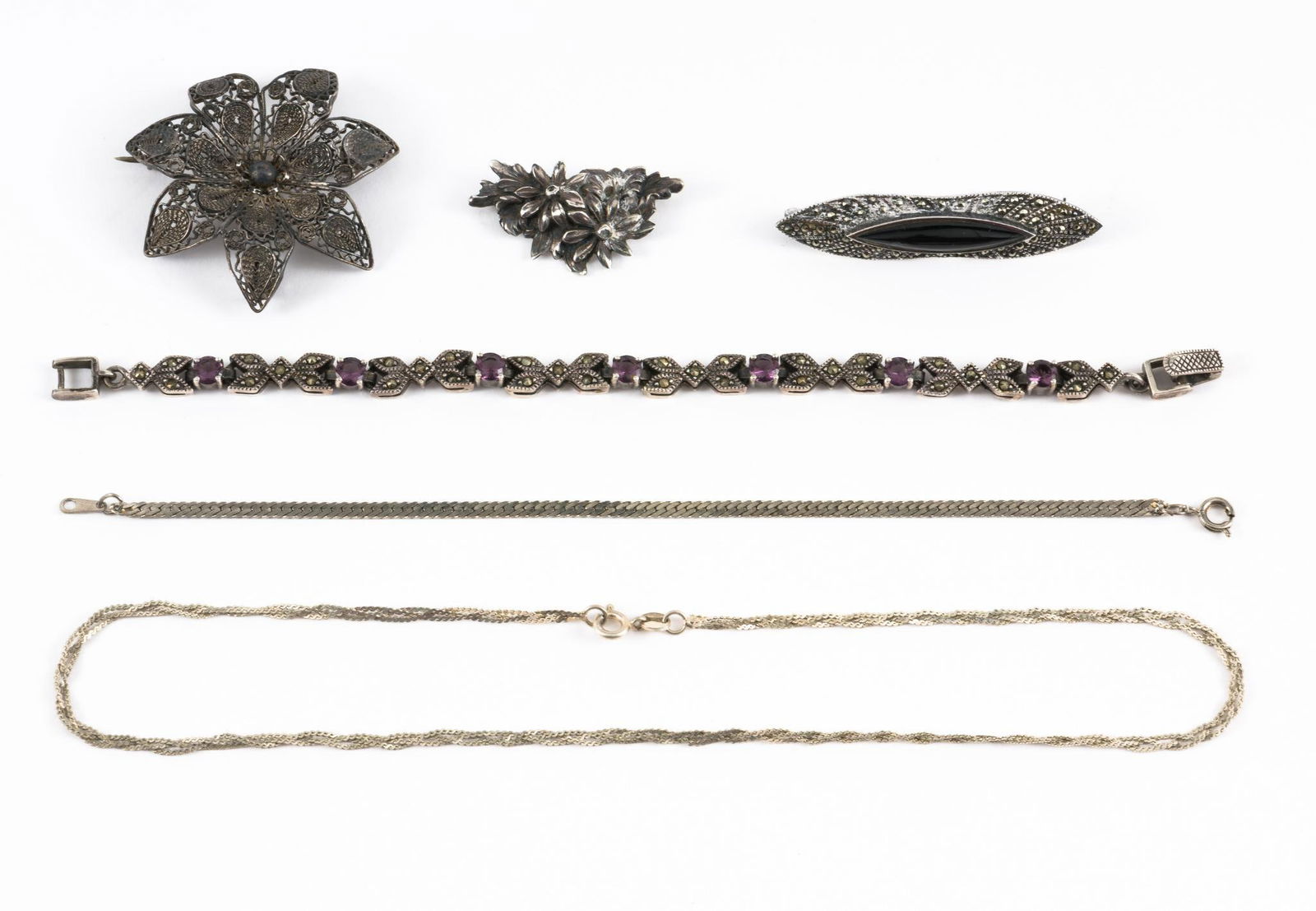 6 Pcs Sterling Jewelry (1 of 10)