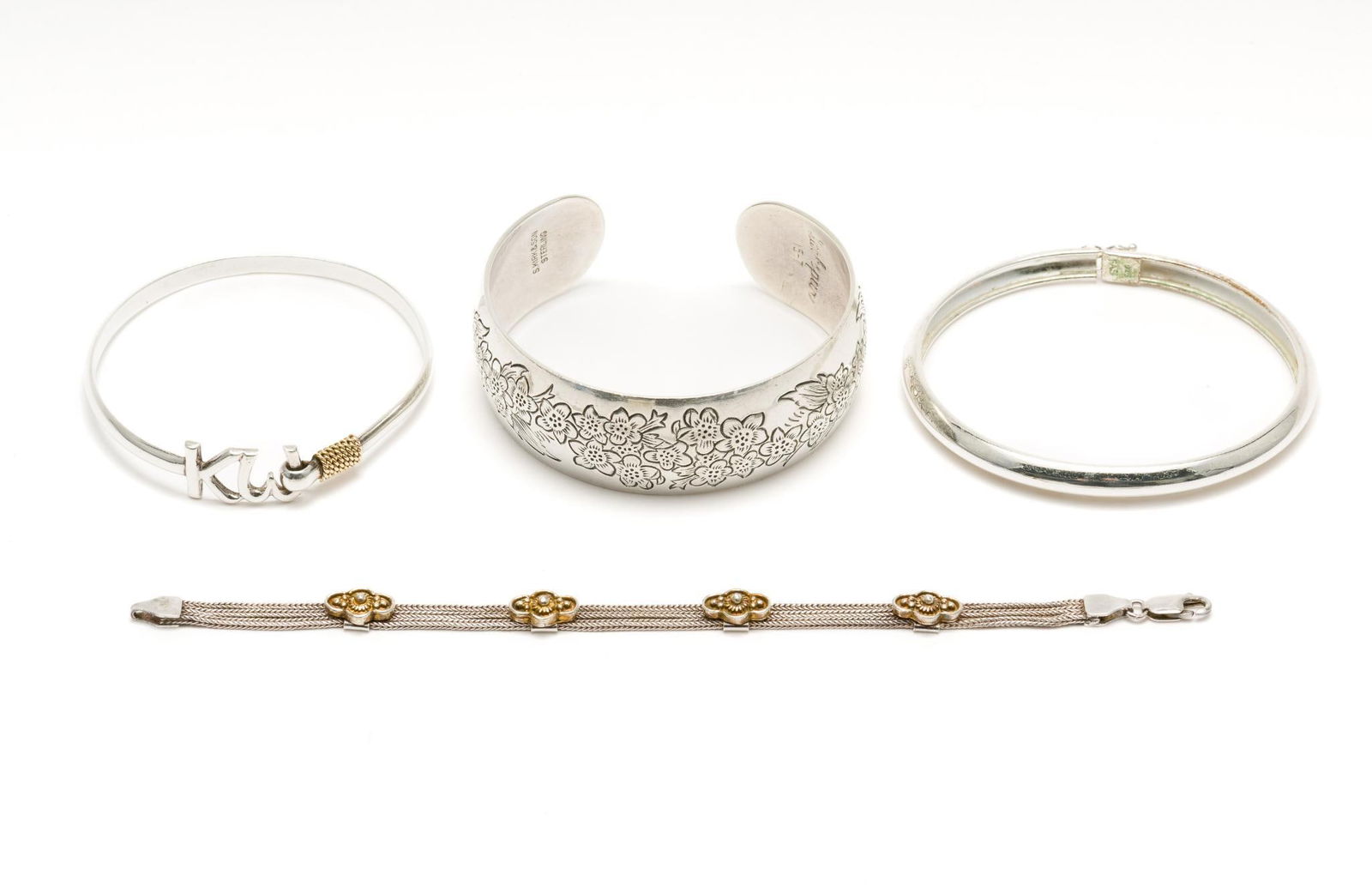 4 Sterling Bracelets (1 of 10)