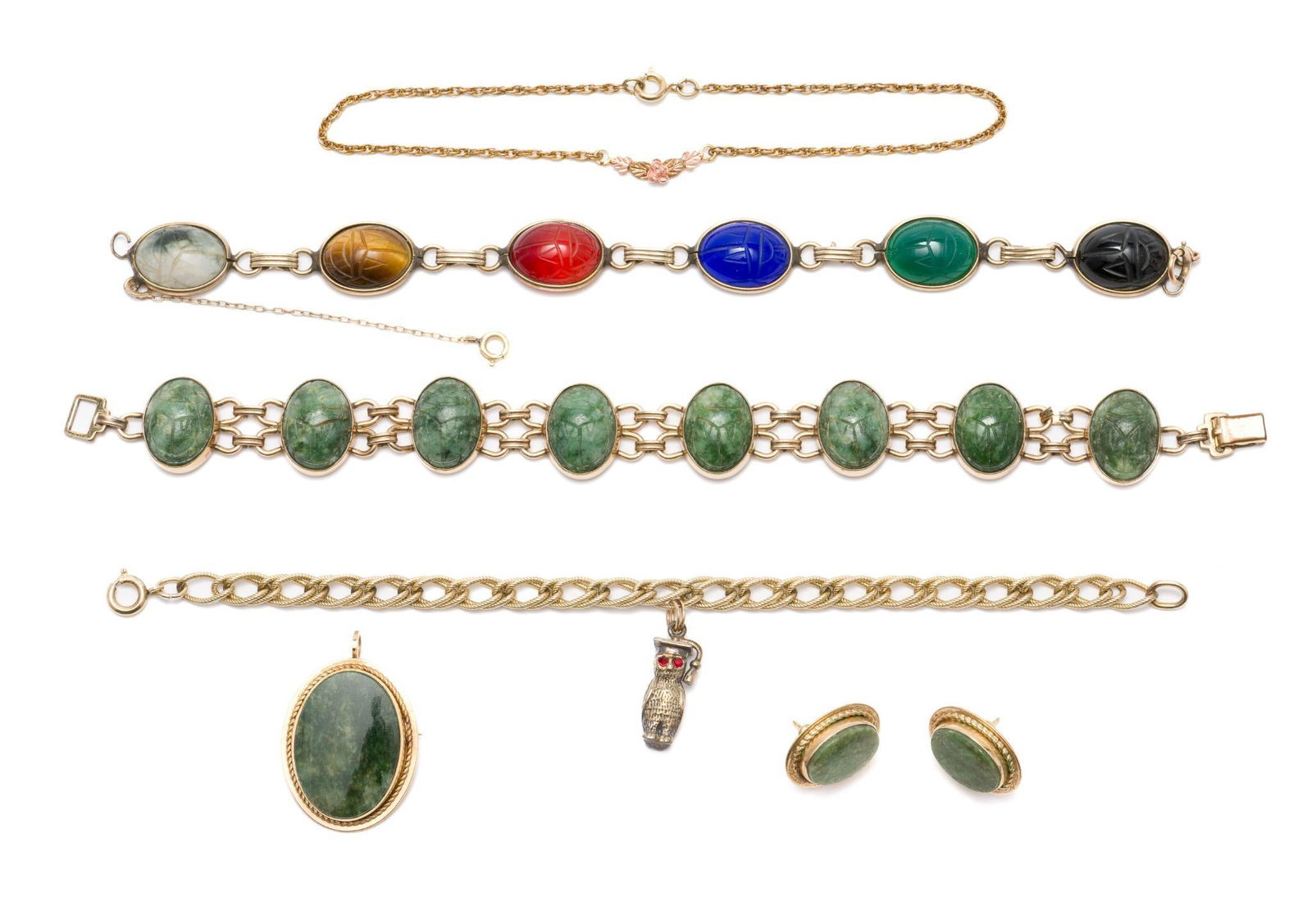 7 Pcs Vintage &; Antique Gold-Filled Jewelry (1 of 8)