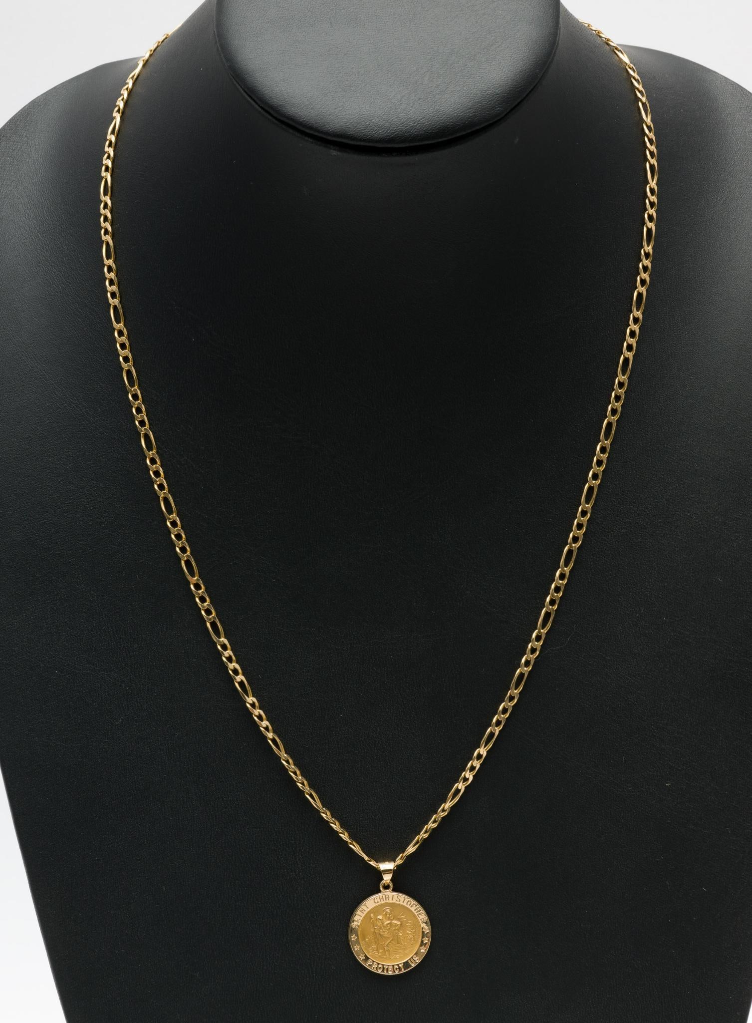 14k Gold St. Christopher Necklace (1 of 4)