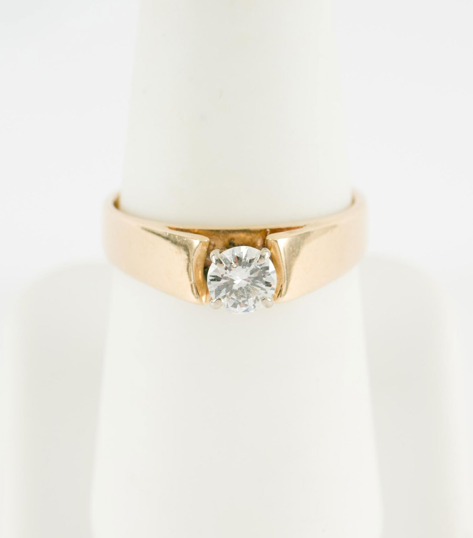 14K Gold &; .45 Ct Diamond Solitaire Ring (1 of 4)