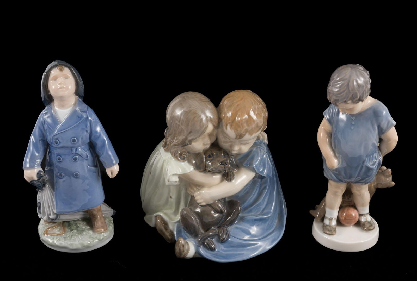 3 Royal Copenhagen Figurines incl Dog (1 of 10)