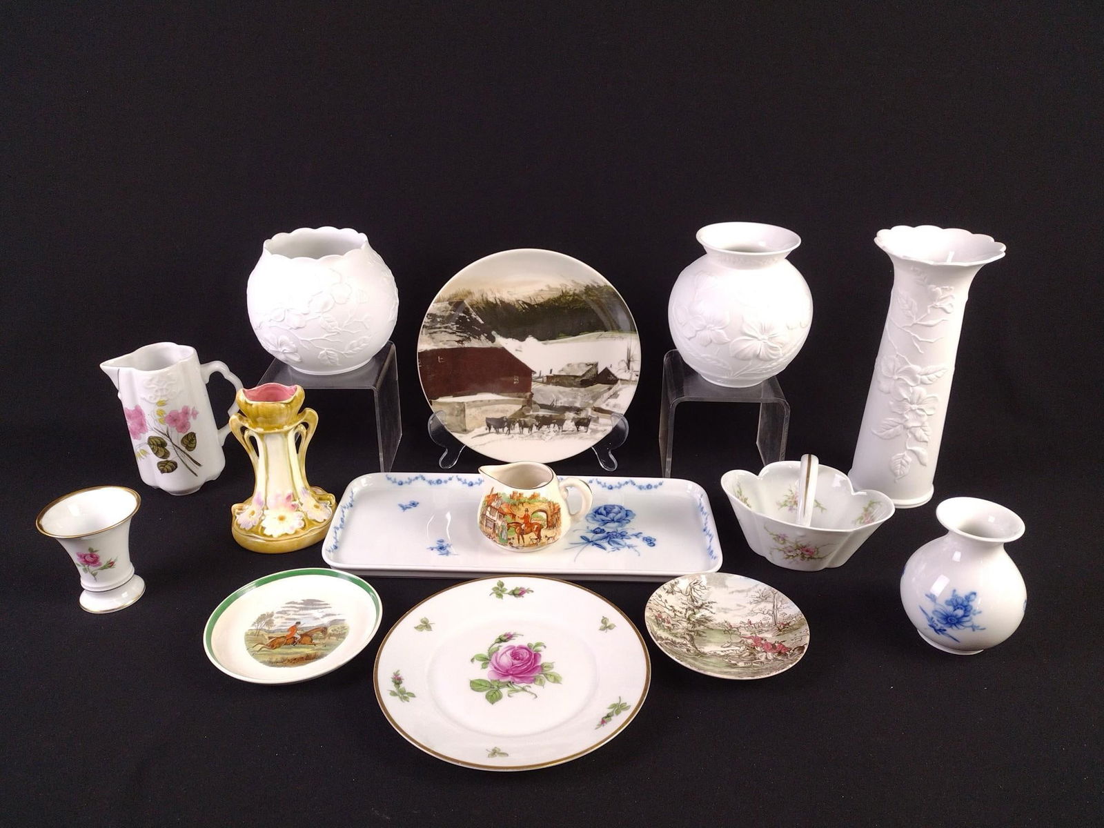 14 Pcs Porcelain Incl Kaiser Vase (1 of 7)