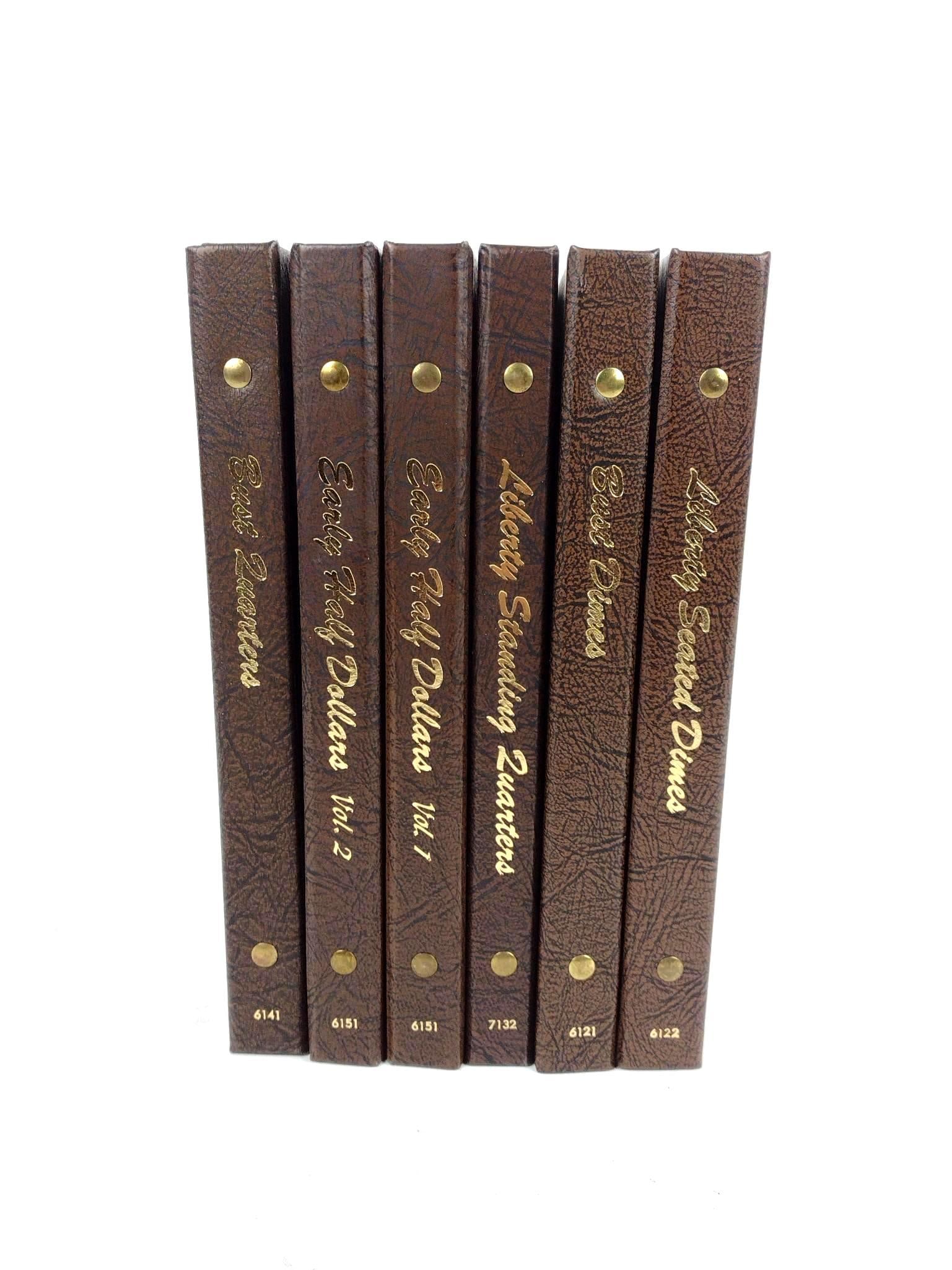 Six Empty Dansco Coin Books For Early U.S. Silver Coins (1 of 4)