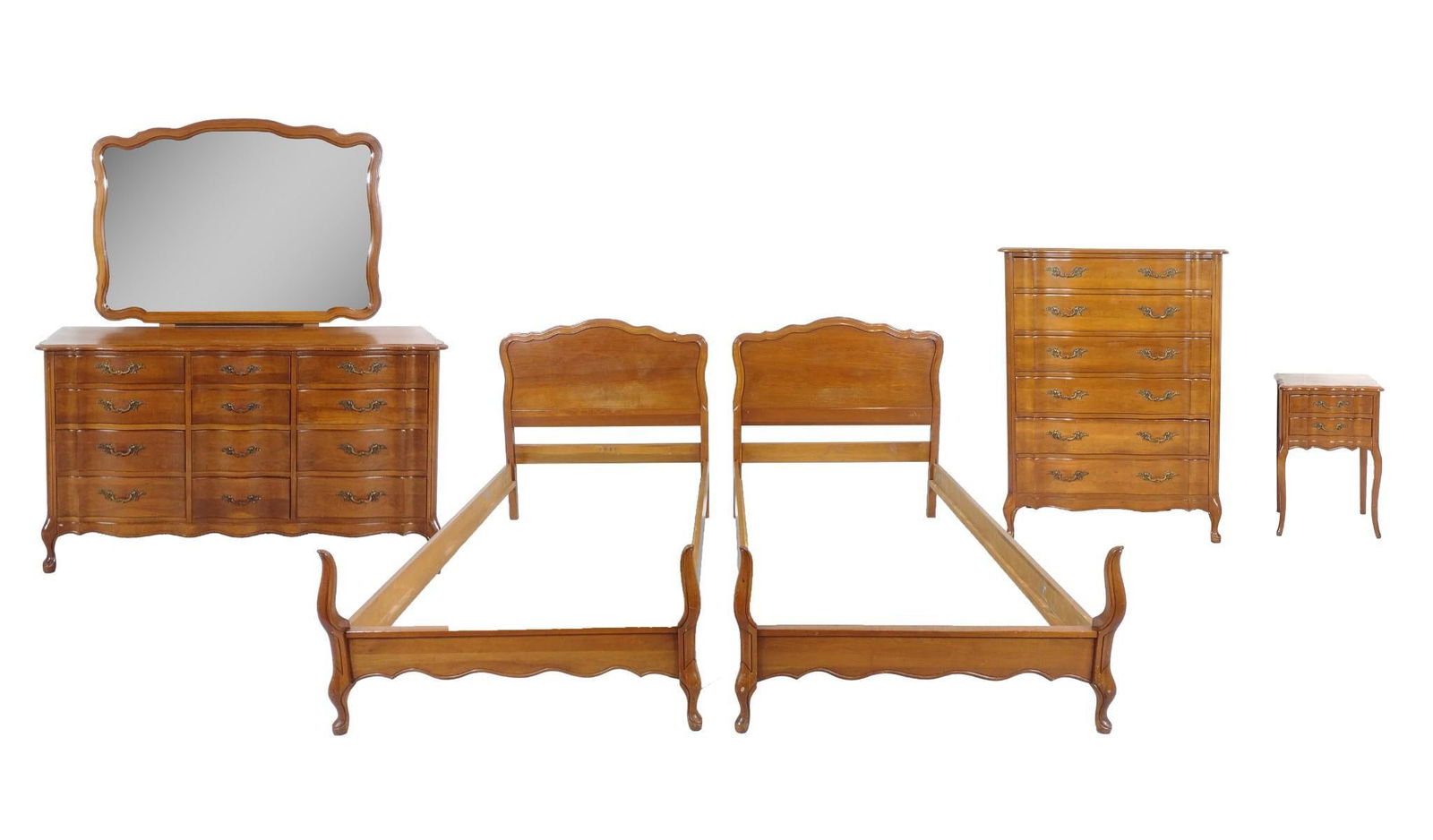 5 Pc Permacraft Cherry Bedroom Set (1 of 17)