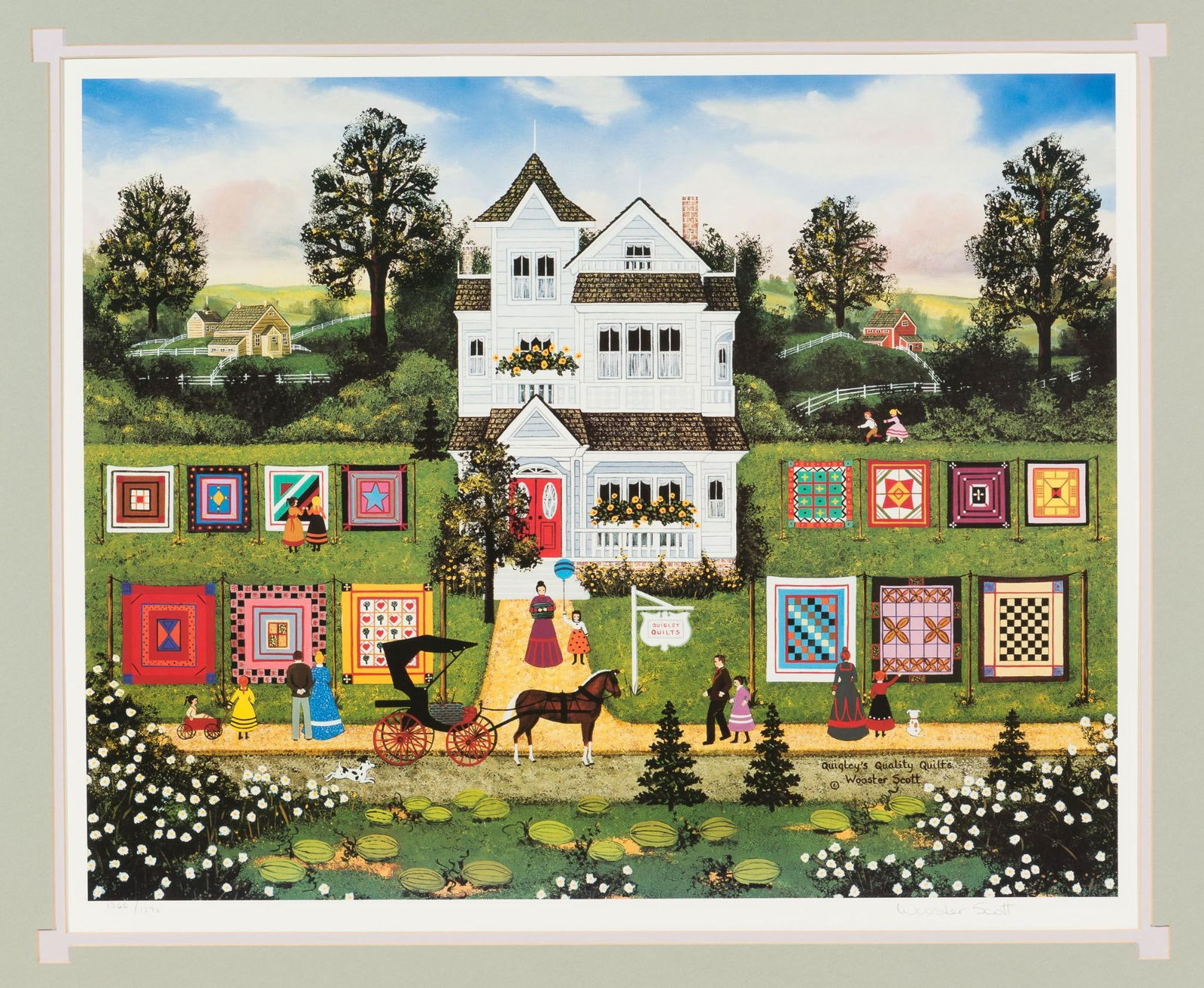 Jane Wooster Scott "Quigley's Quality Quilts" Ltd Ed. Print (1 of 5)