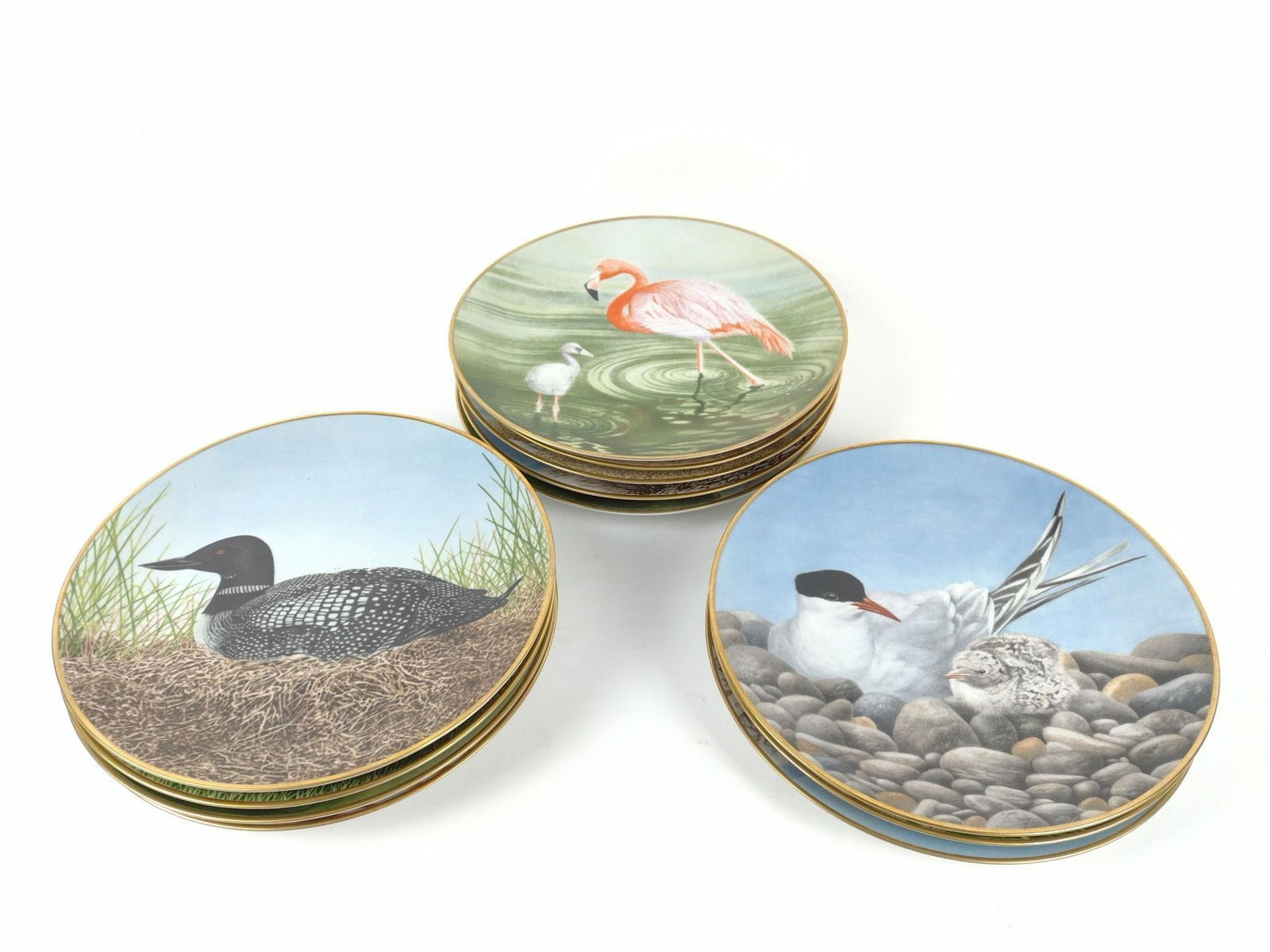 12 Danbury Mint Waterbird Plates (1 of 5)