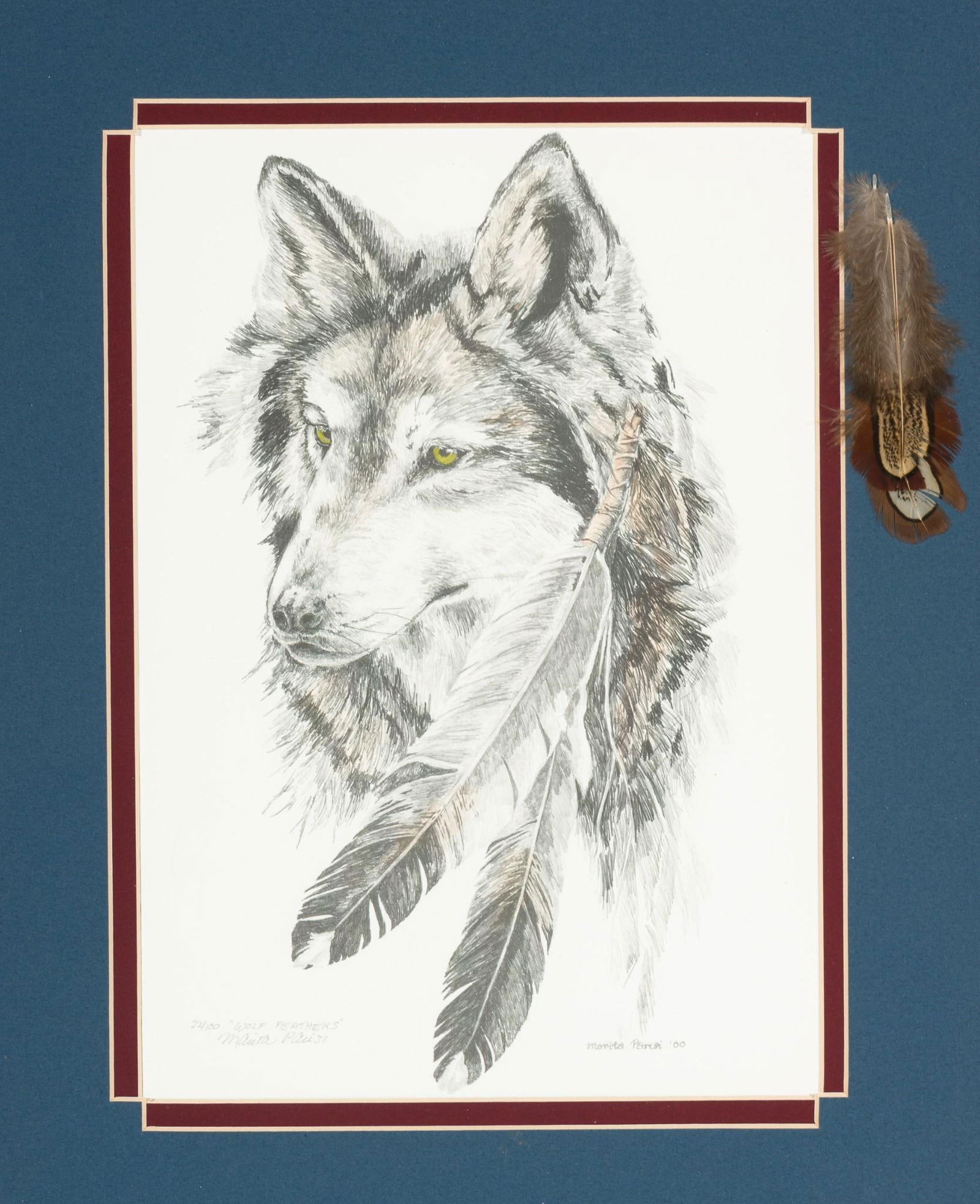 Marita Parisi "Wolf Feathers" Ltd Ed Print (1 of 6)