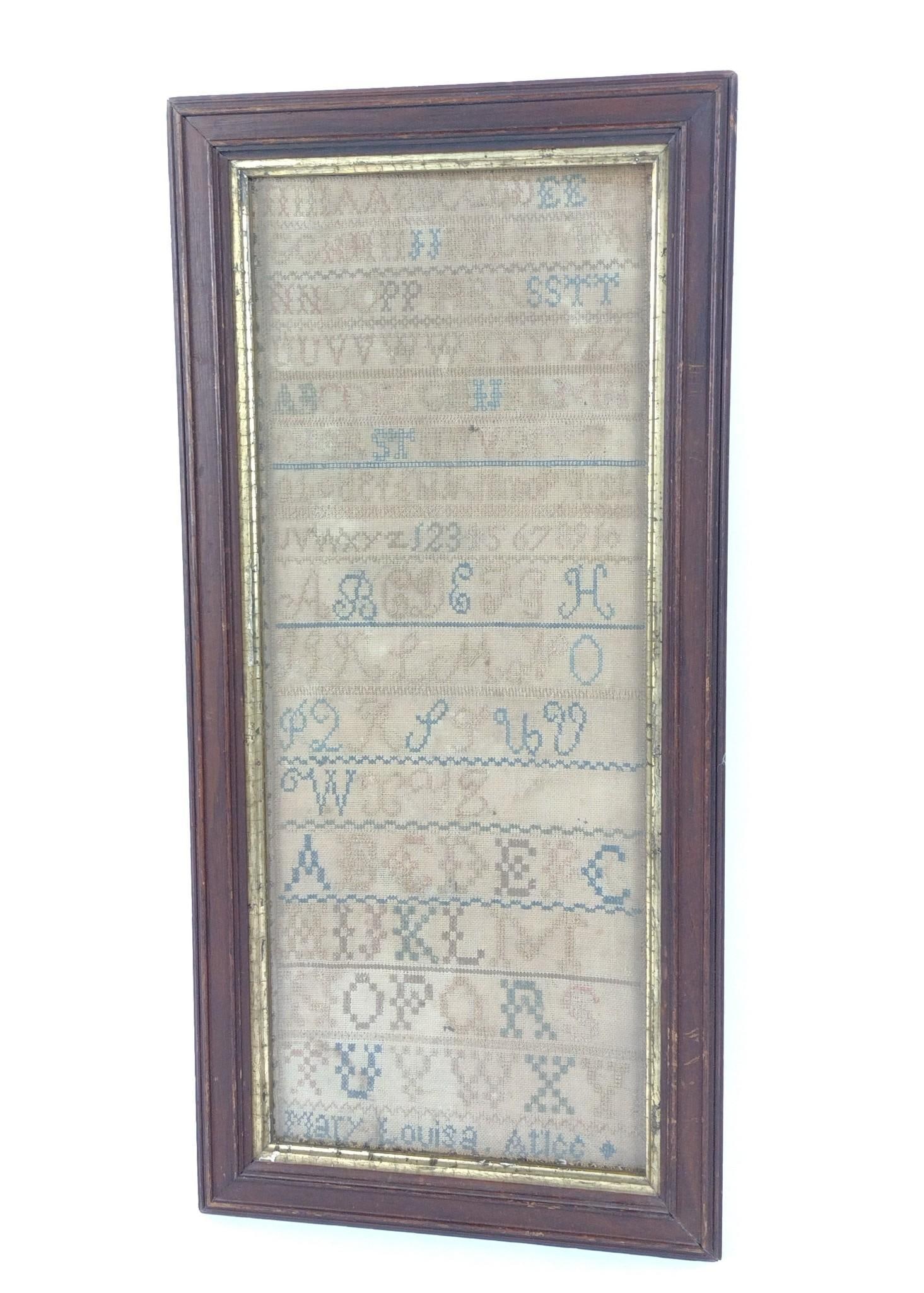 Mary Louise Atlee Needlepoint Sampler (1 of 4)