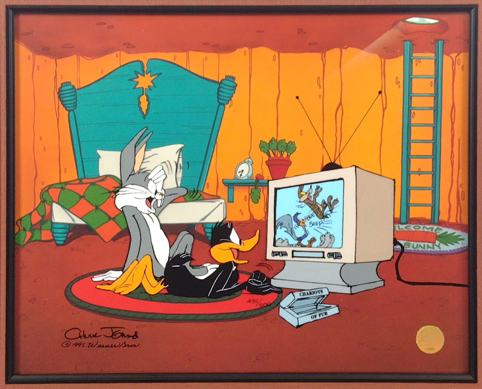 Chuck Jones "Just Fur Laughs" Animation Ltd Ed Cel (1 of 5)