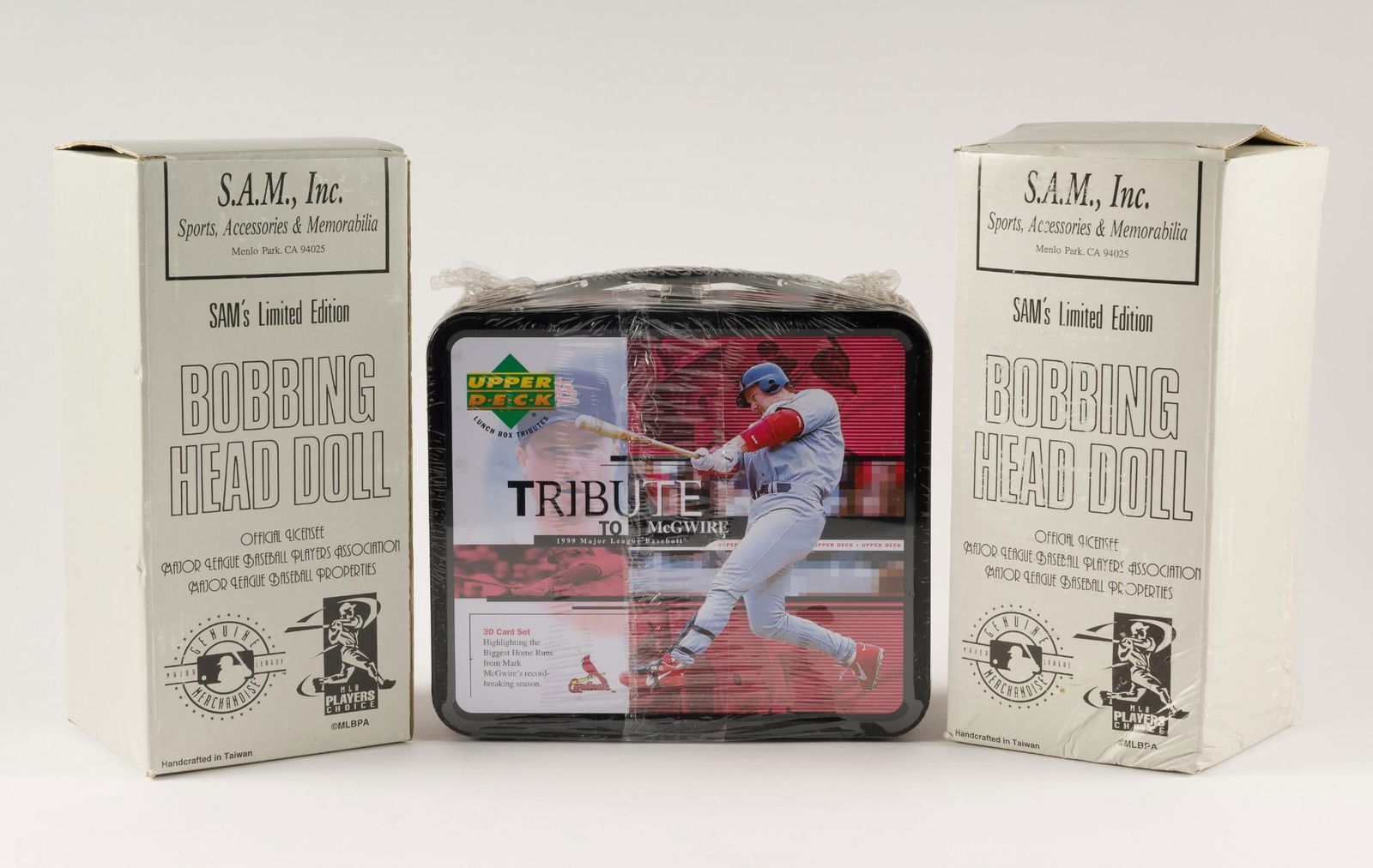 2 - 1999 Mark McGwire SAM Bobbleheads & Upper Deck Mark McGwire Tribute Box Set (1 of 4)