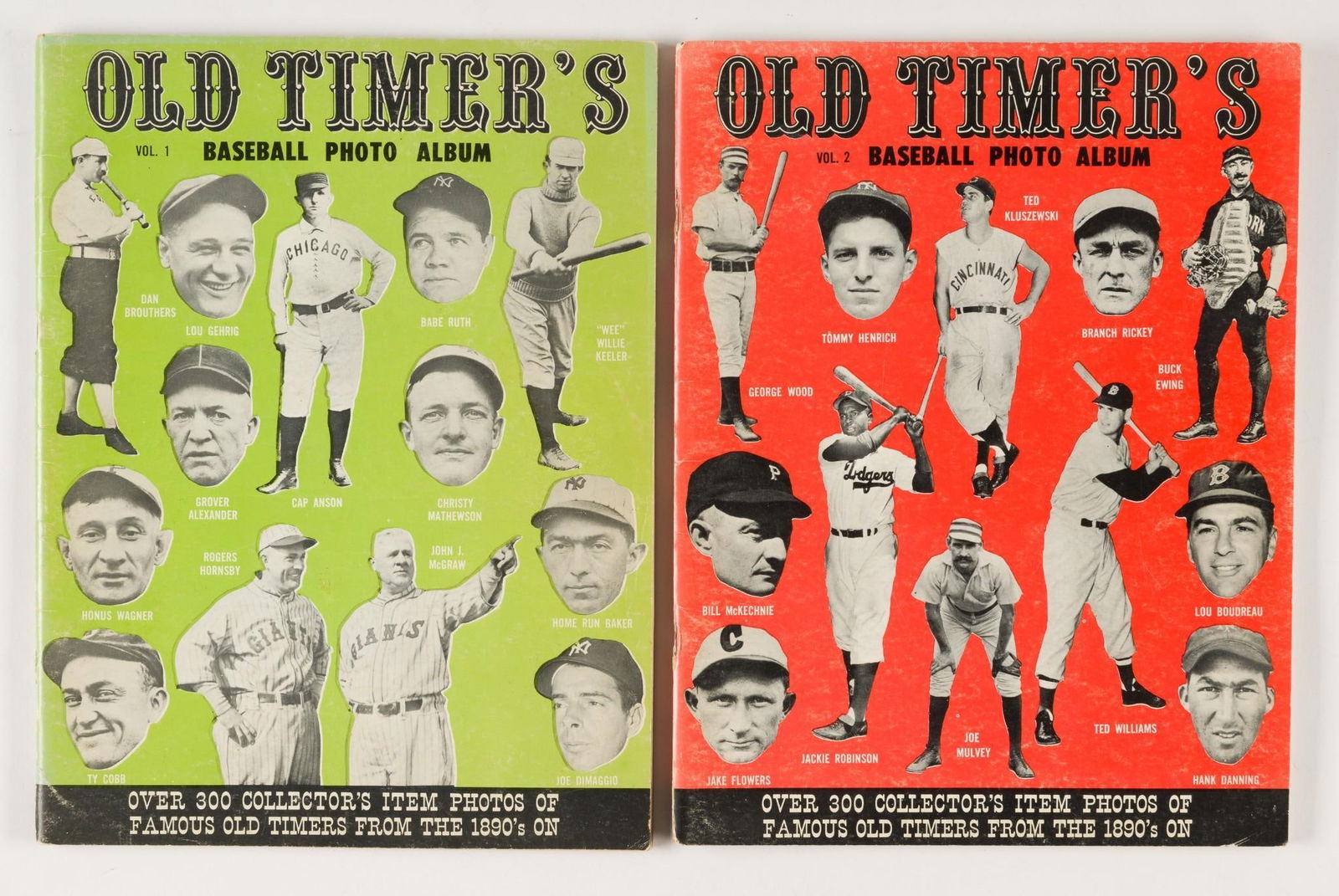 1961 & 1963 Old Timer's Baseball Vintage Photo Albums incl. Babe Ruth (1 of 3)