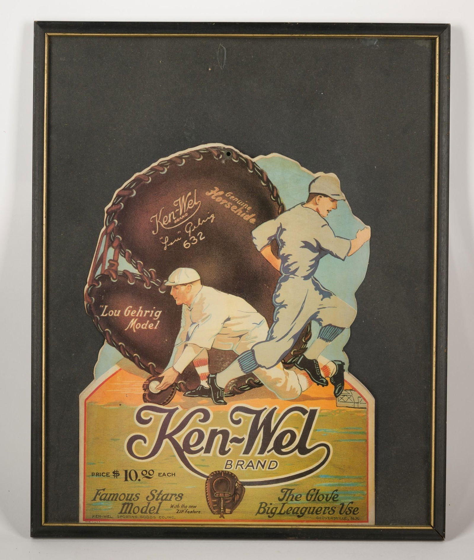Ken-Wei Lou Gehrig Baseball Glove Advertisement (1 of 3)