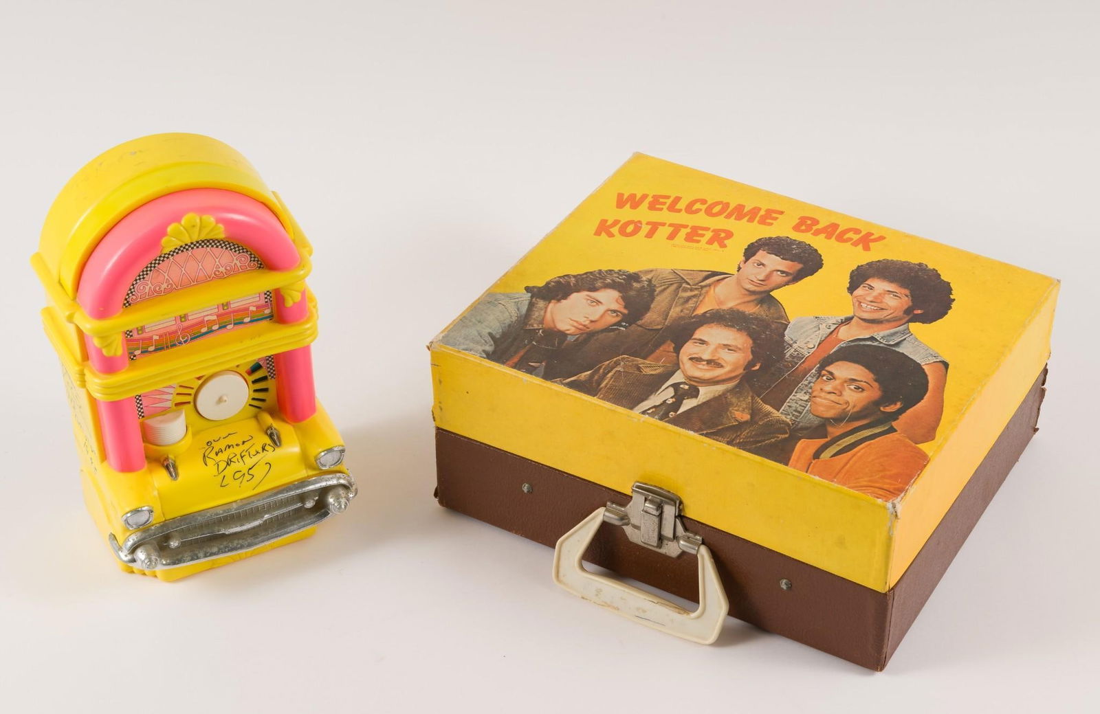 The Drifters Autograph Toy and Welcome Back Kotter 45 Record Player (1 of 9)