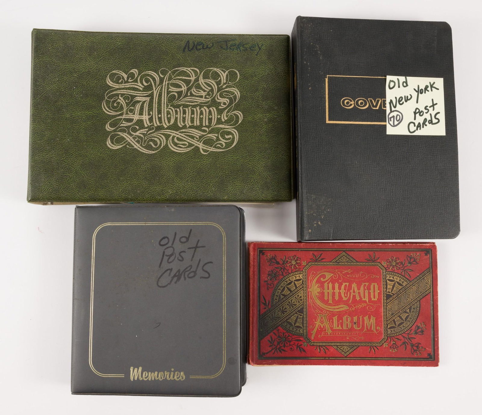 3 Antique Post Card Albums and 1 Chicago Photo Alumb (1 of 5)