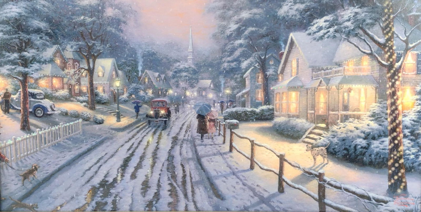 Thomas Kinkade "Christmas Evening" Print (1 of 5)