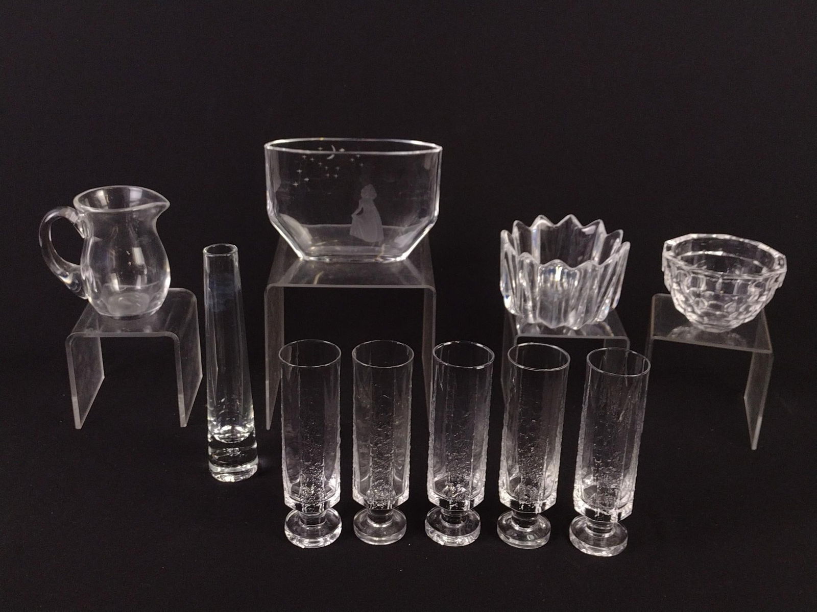 10 Pcs Glassware incl Orrefors (1 of 6)