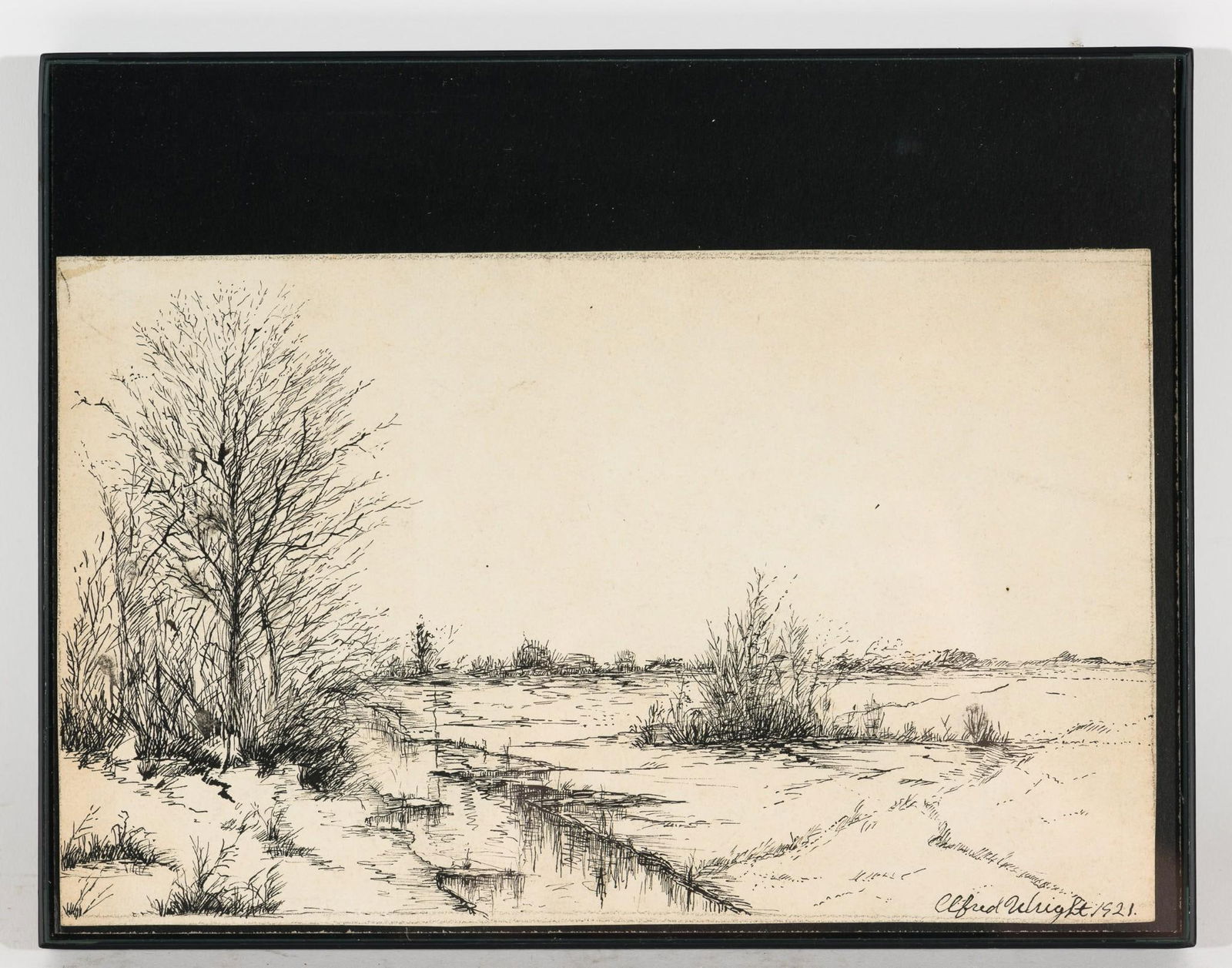 Alfred Wright Pen Drawing (1 of 3)