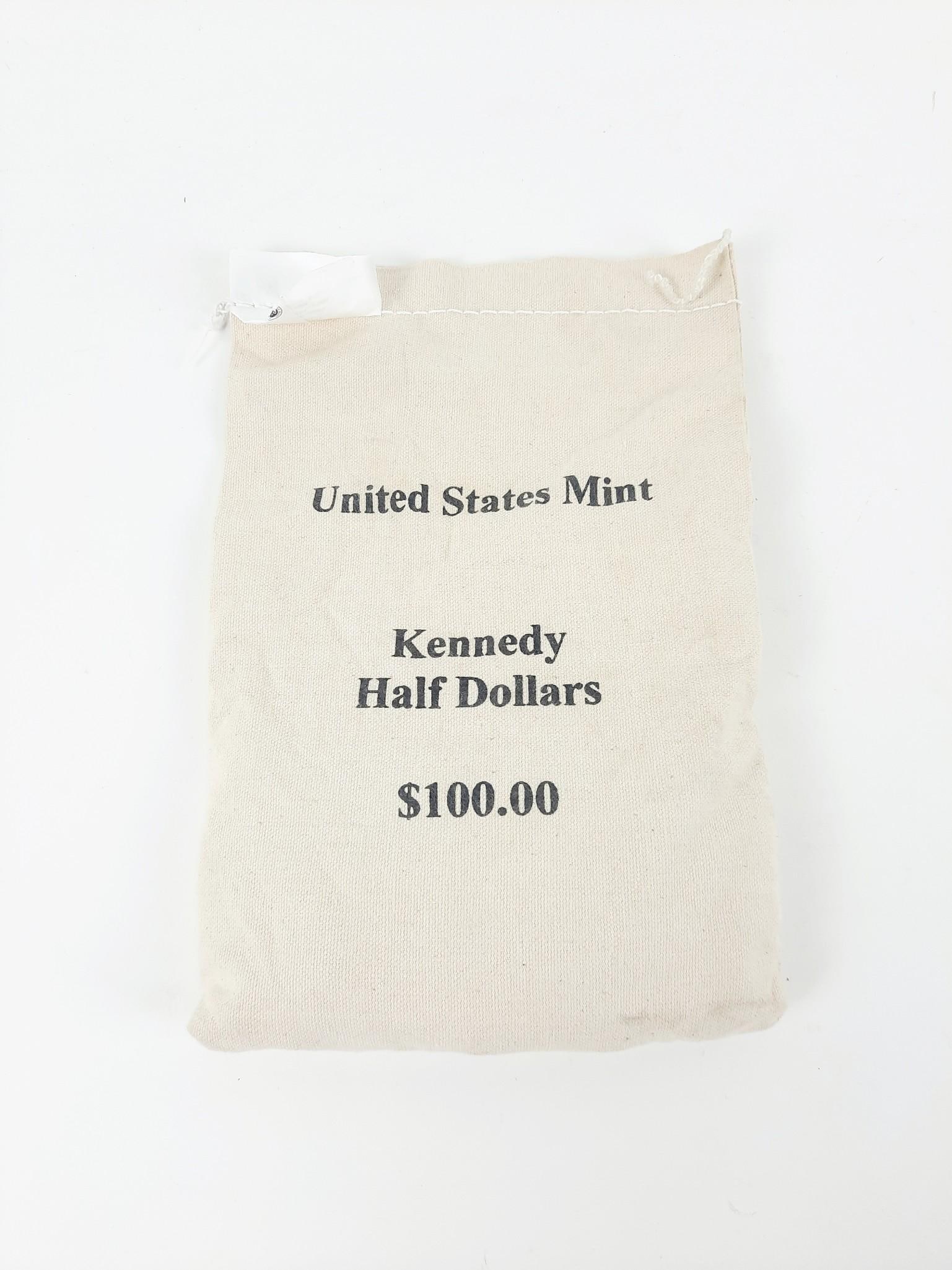 2007 Sealed Mint Bag of $100 Kennedy Halves (1 of 2)