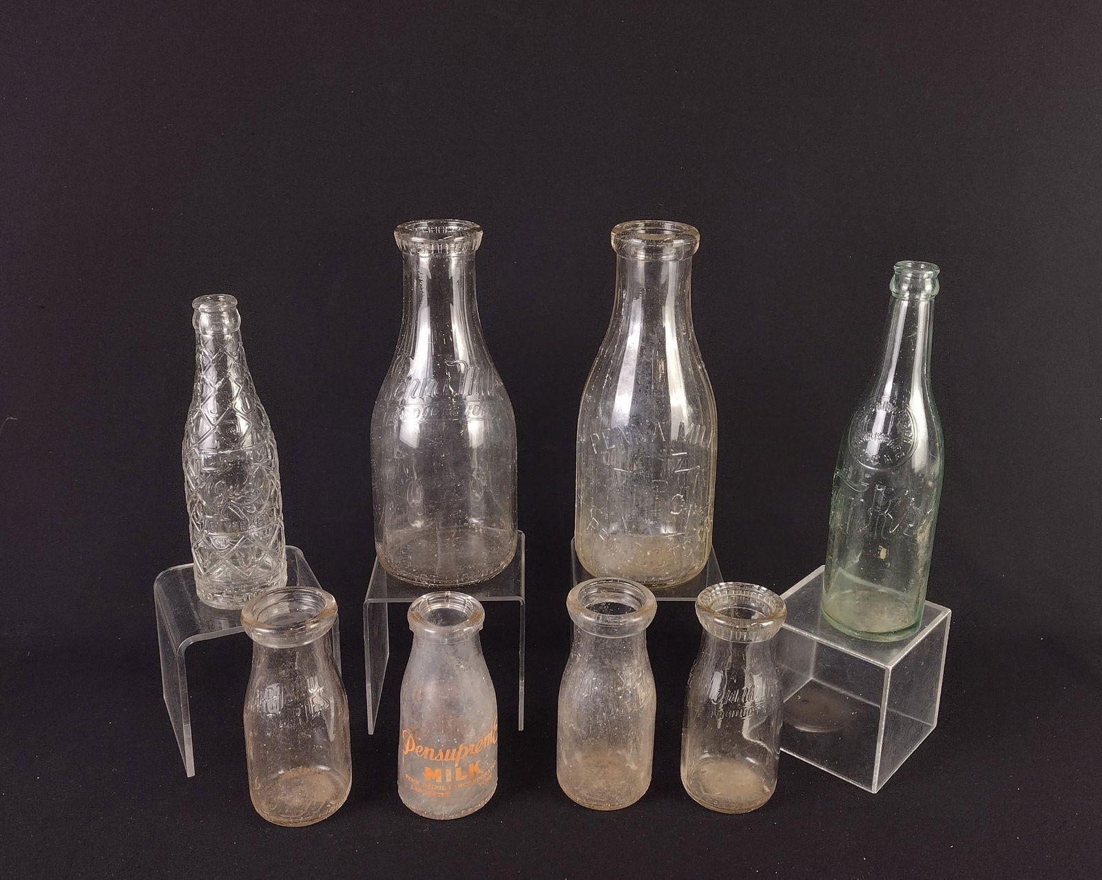 8 Harrisburg, PA Milk and Soda Bottles incl Pensupreme Dairy (1 of 4)