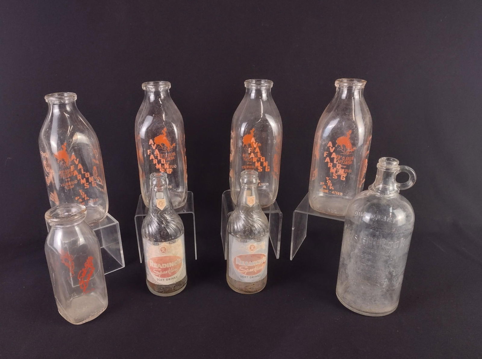 8 Vintage York / Reading PA Milk and Soda Bottles (1 of 7)
