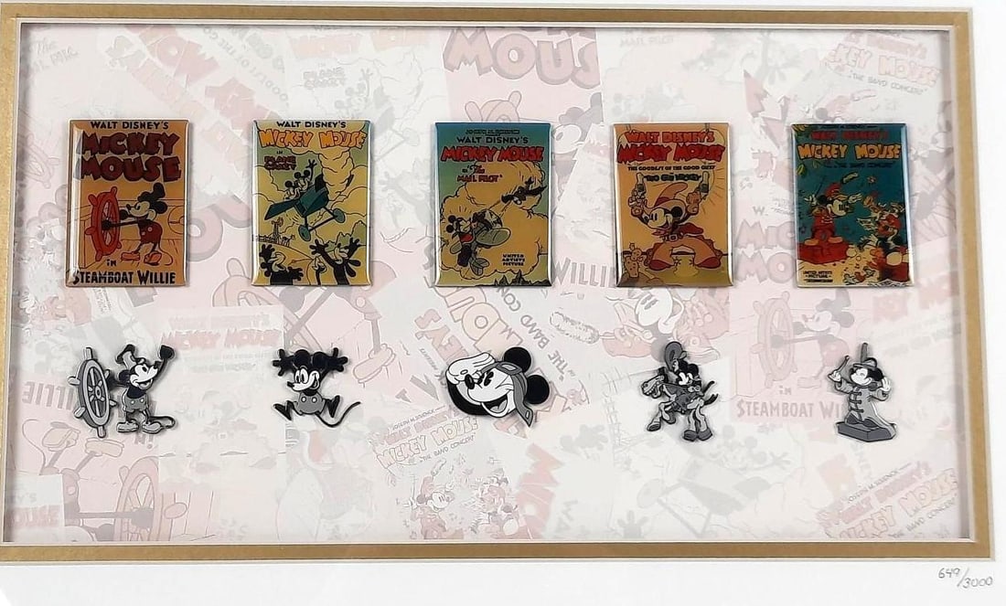 Mickey Mouse Filmshorts Ltd Ed Pin Set (1 of 4)