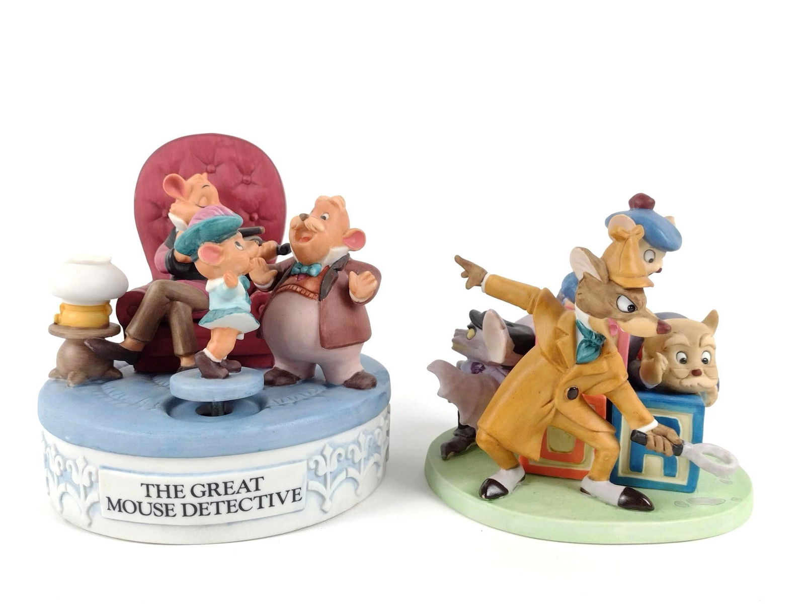 The Great Mouse Detective Ltd Ed Figurines incl Musical (1 of 5)